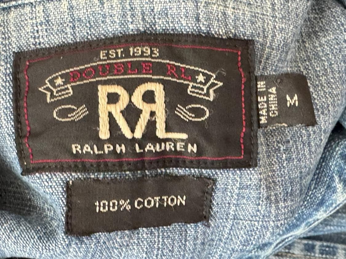 RRL 더블알엘 인디고 데님 웨스턴 셔츠 상품이미지5