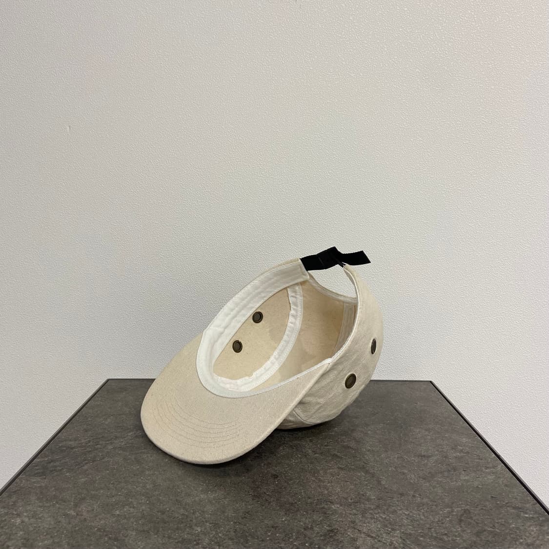 슈프림 워시드 캔버스 내츄럴 레드 박스로고 캠프캡 모자 상품이미지6