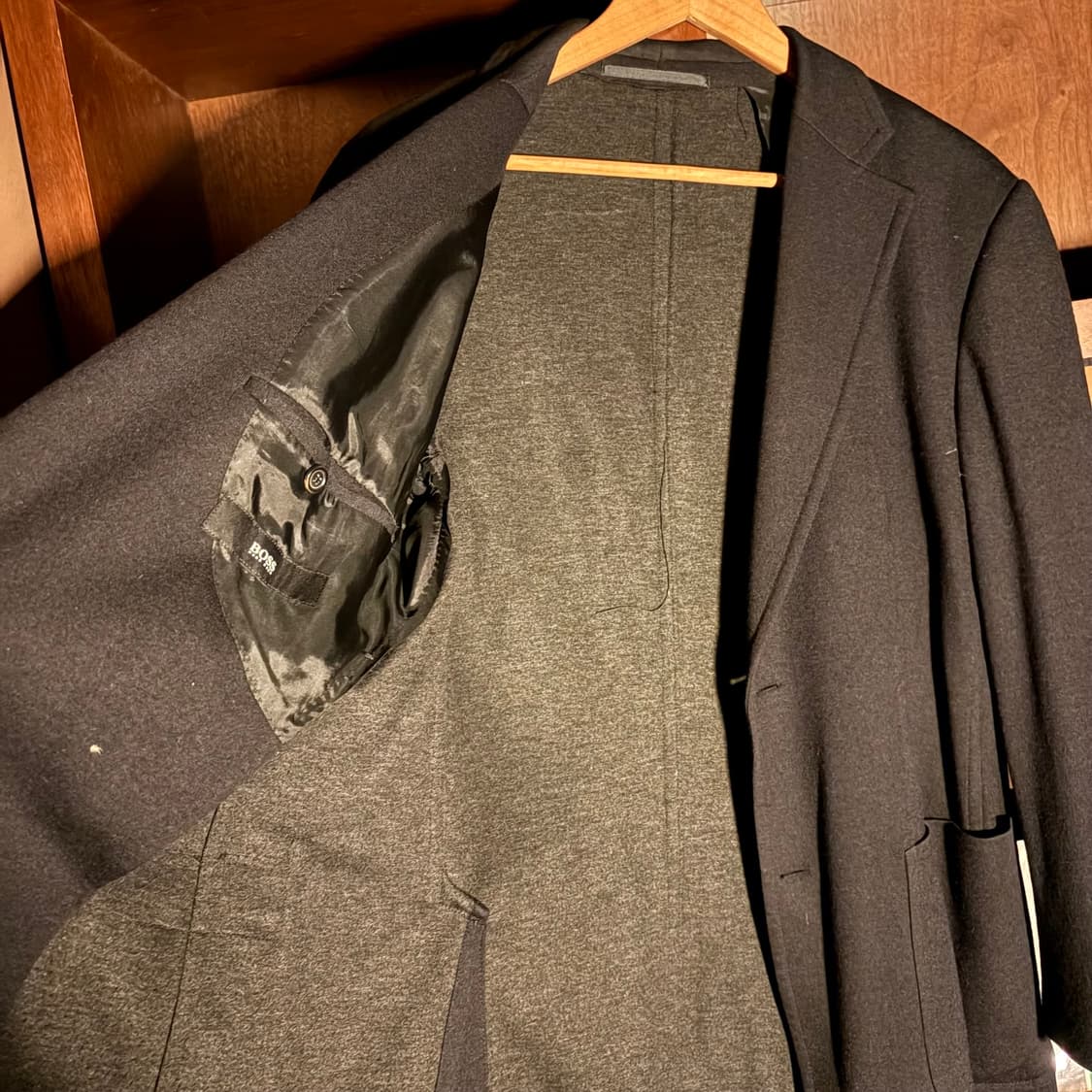 90S BOSS WOOL MINIMAL 2 BUTTON JACKET 상품이미지4