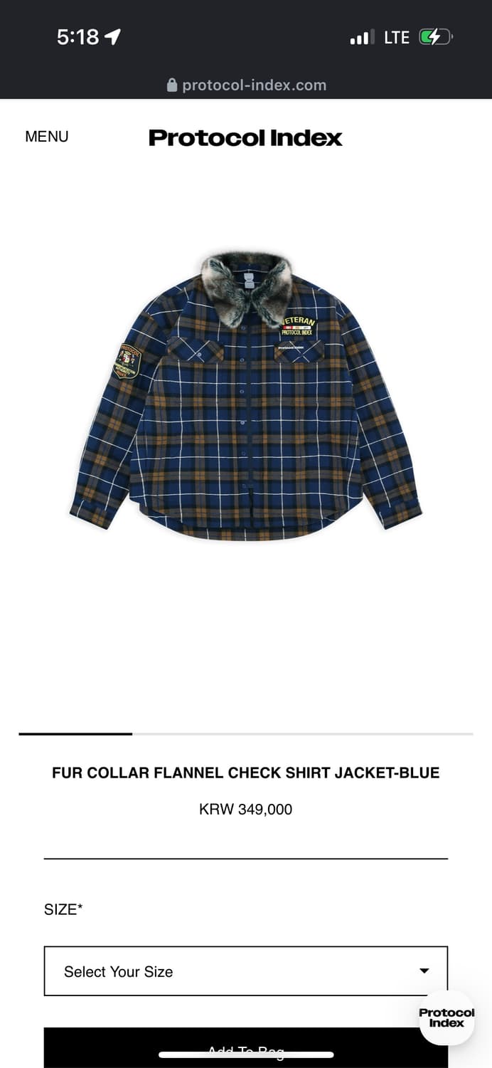 (1size/택있는새상품) 프로토콜인덱스 자켓 상품이미지1