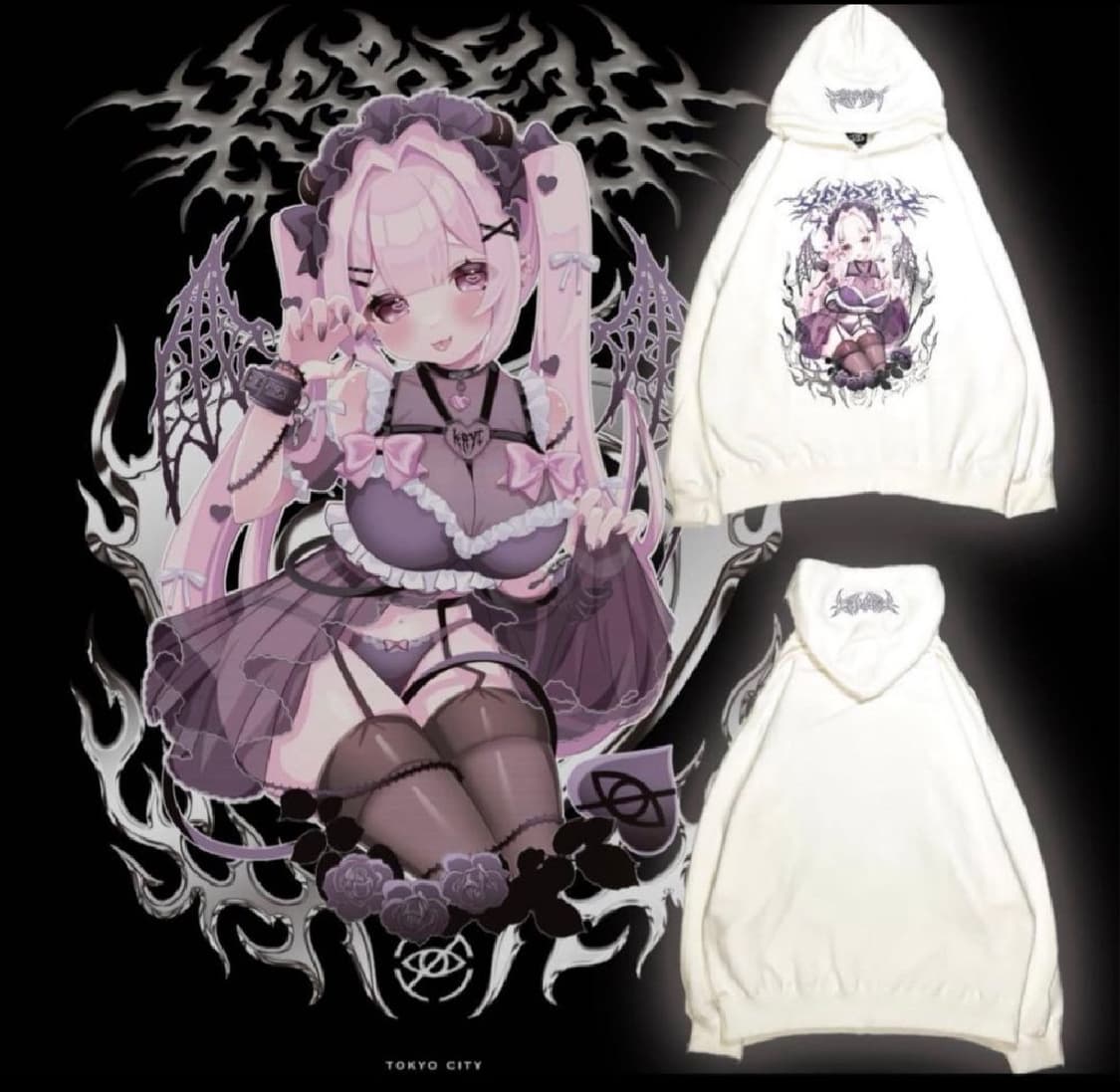 Kry  clothing 지뢰계 후드티 상품이미지1