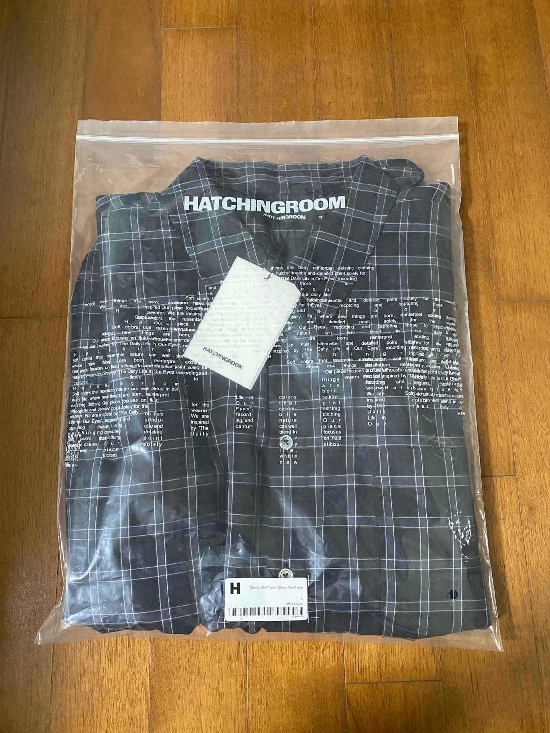 [4] 해칭룸 타탄 체크셔츠 다크네이비 상품이미지2