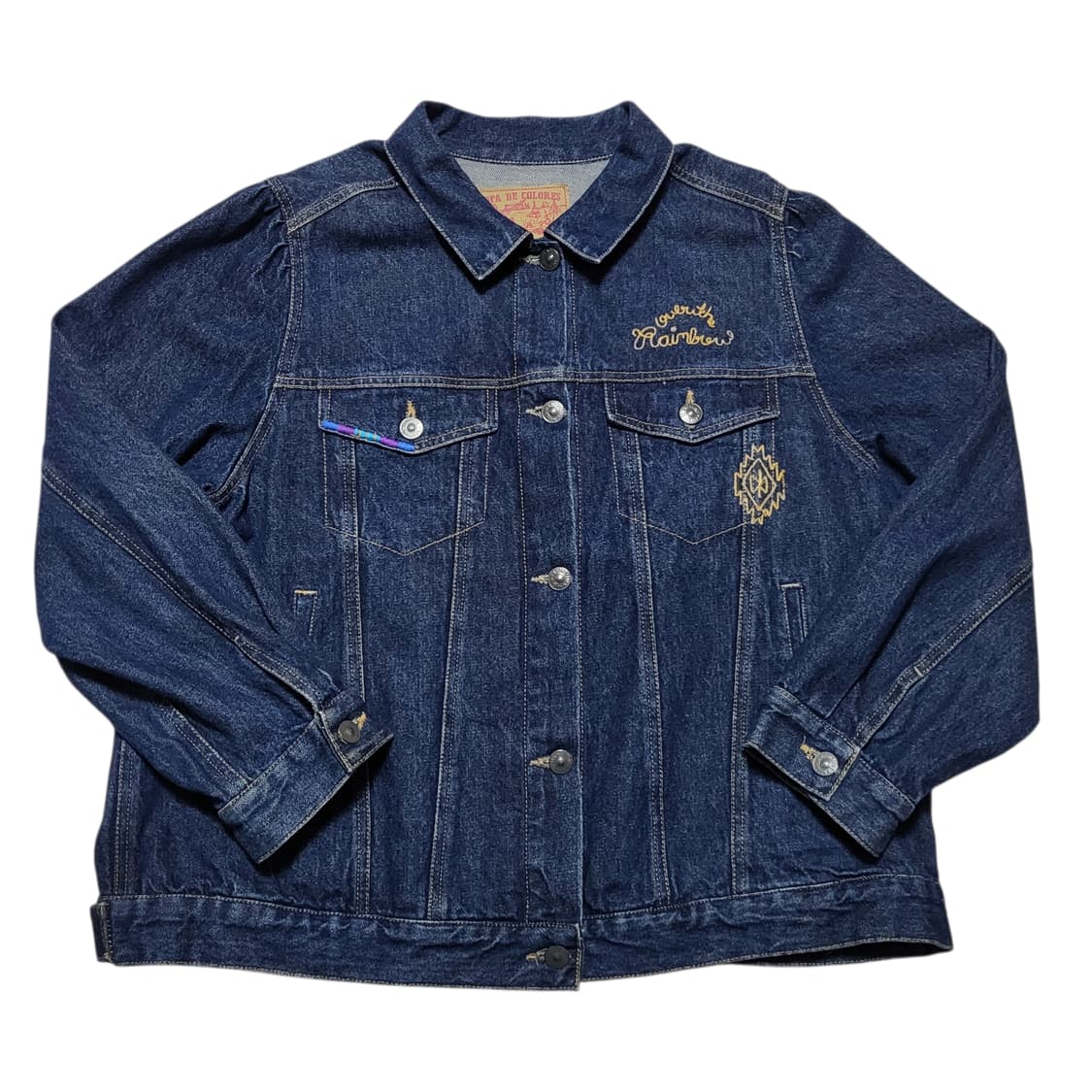 (66) 빈티지 에스닉 치마요 크로셰 자수 데님청자켓 상품이미지3