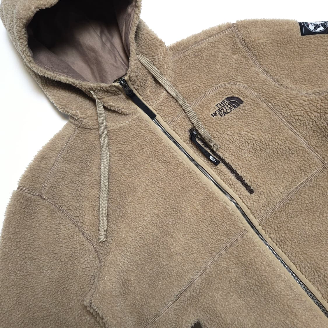 노스페이스 7SE 후디 플리스 집업 자켓 카멜 상품이미지4