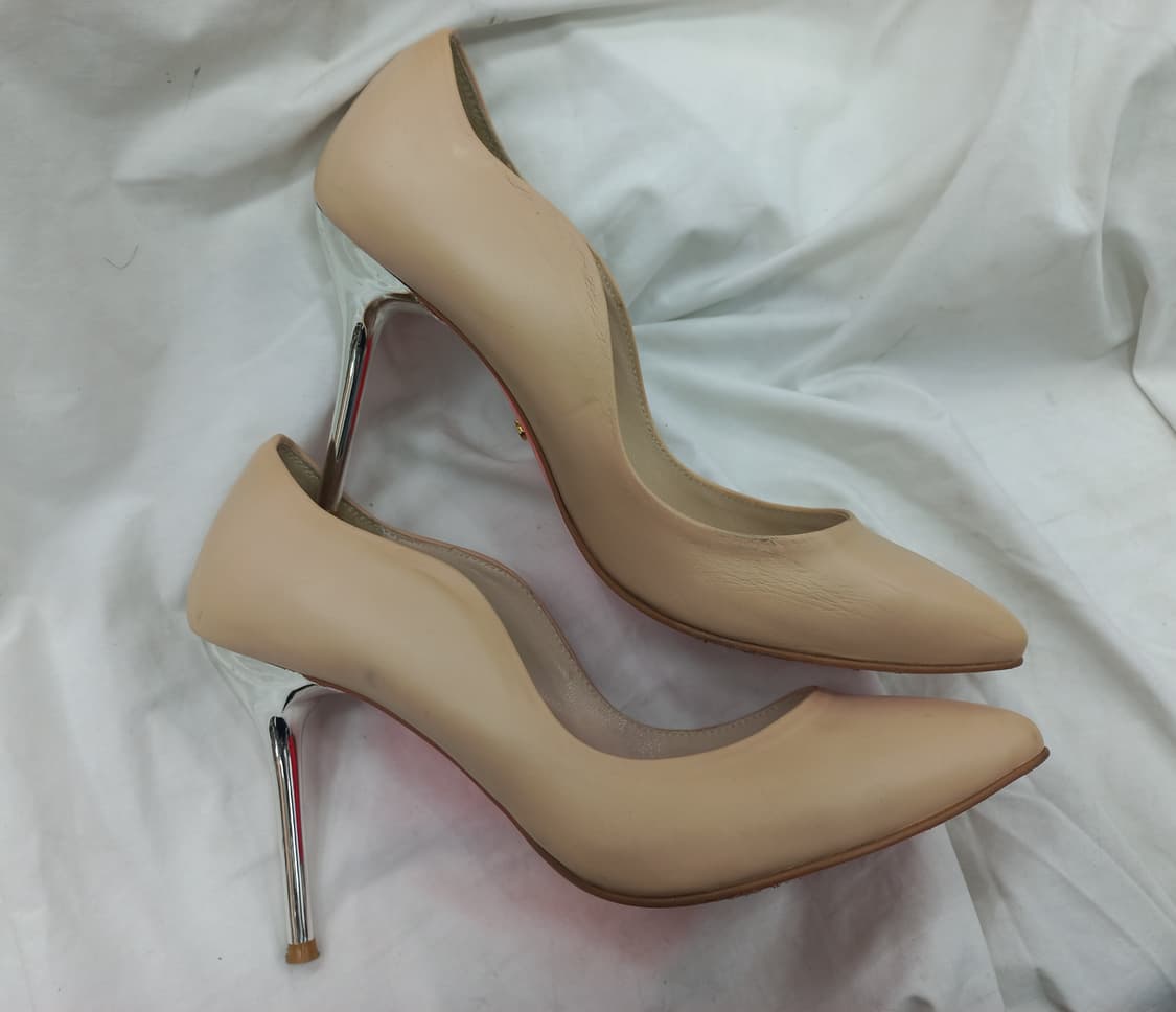 슈콤마보니 스틸레토 펌프스 245~ 250mm 베이지 상품이미지1