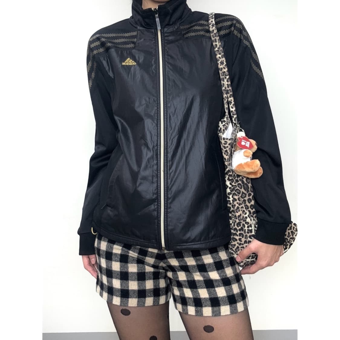 빈티지 베이지 체크 쇼츠 반바지 상품이미지2