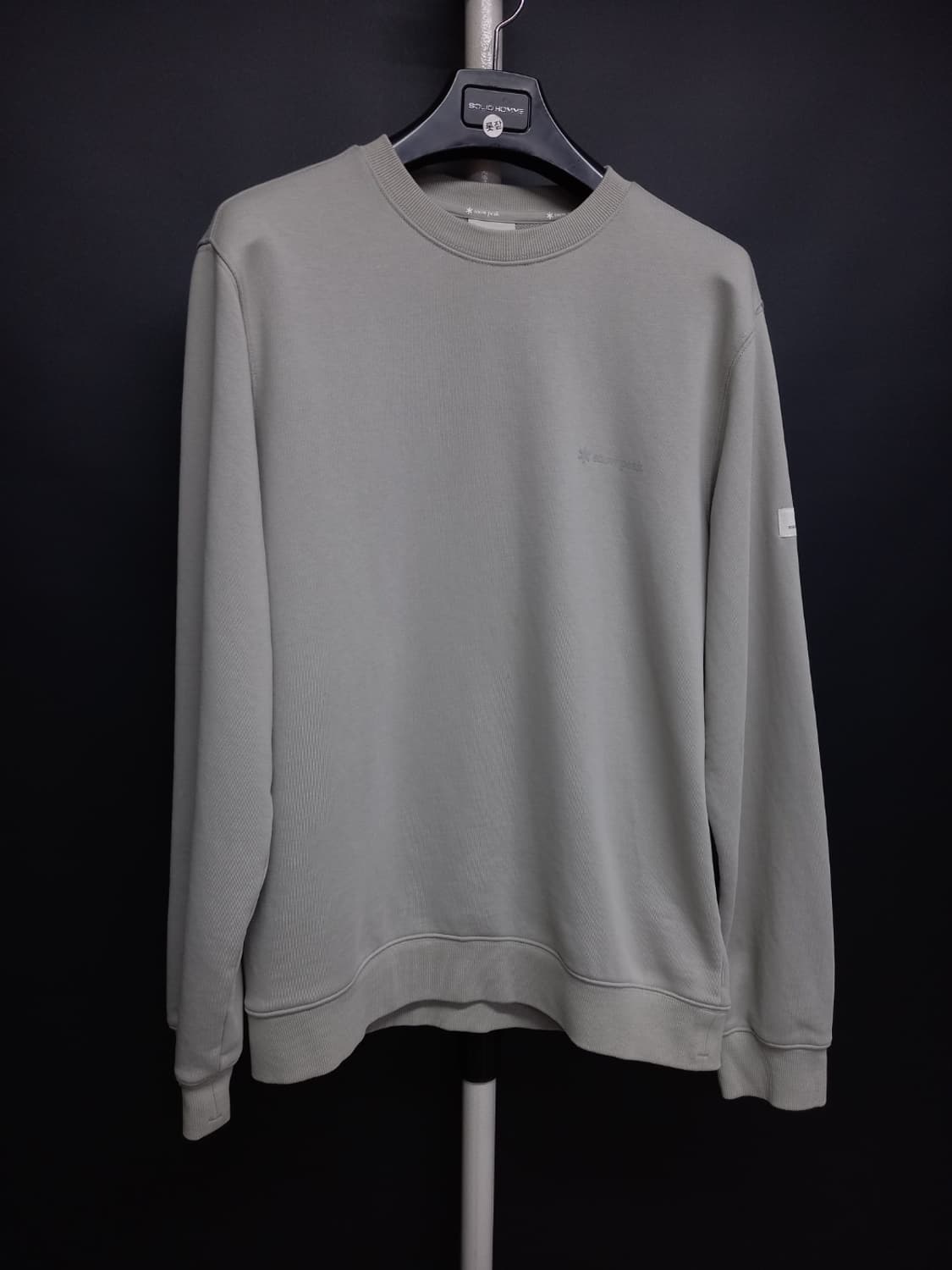 스노우피크 남성 춘추 민트그레이 맨투맨 M 슬림 L 상품이미지3