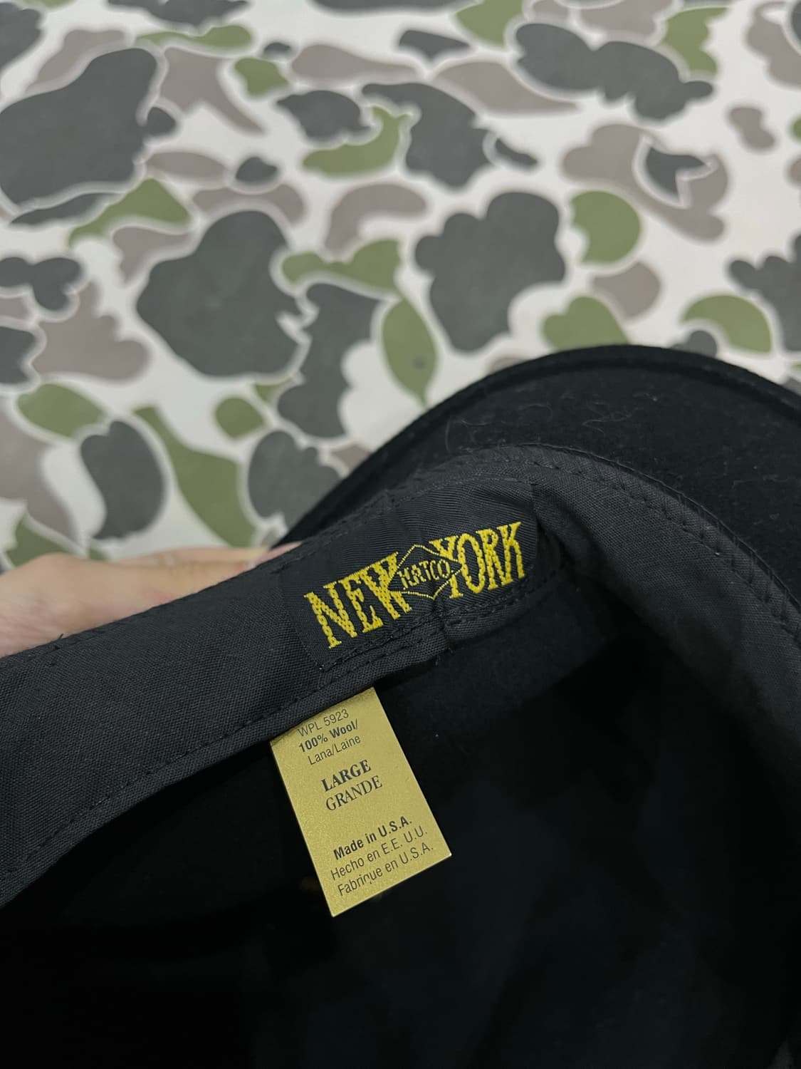 new york hat 퓨어울 리본 페도라 우먼즈 Made in USA  상품이미지2