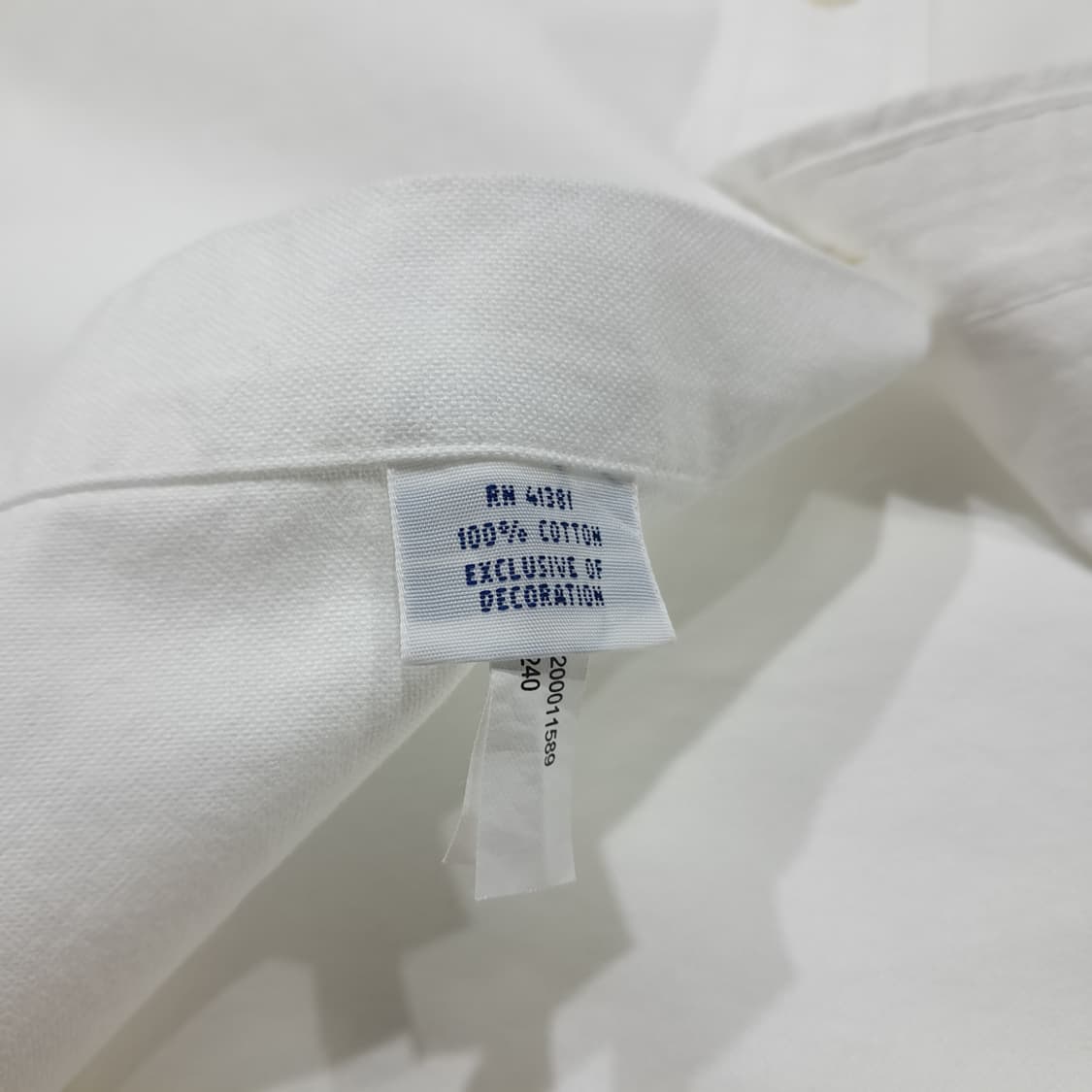 CL477 2XL 폴로 90s 코튼 멀티포니 화이트 셔츠 남방 상품이미지5