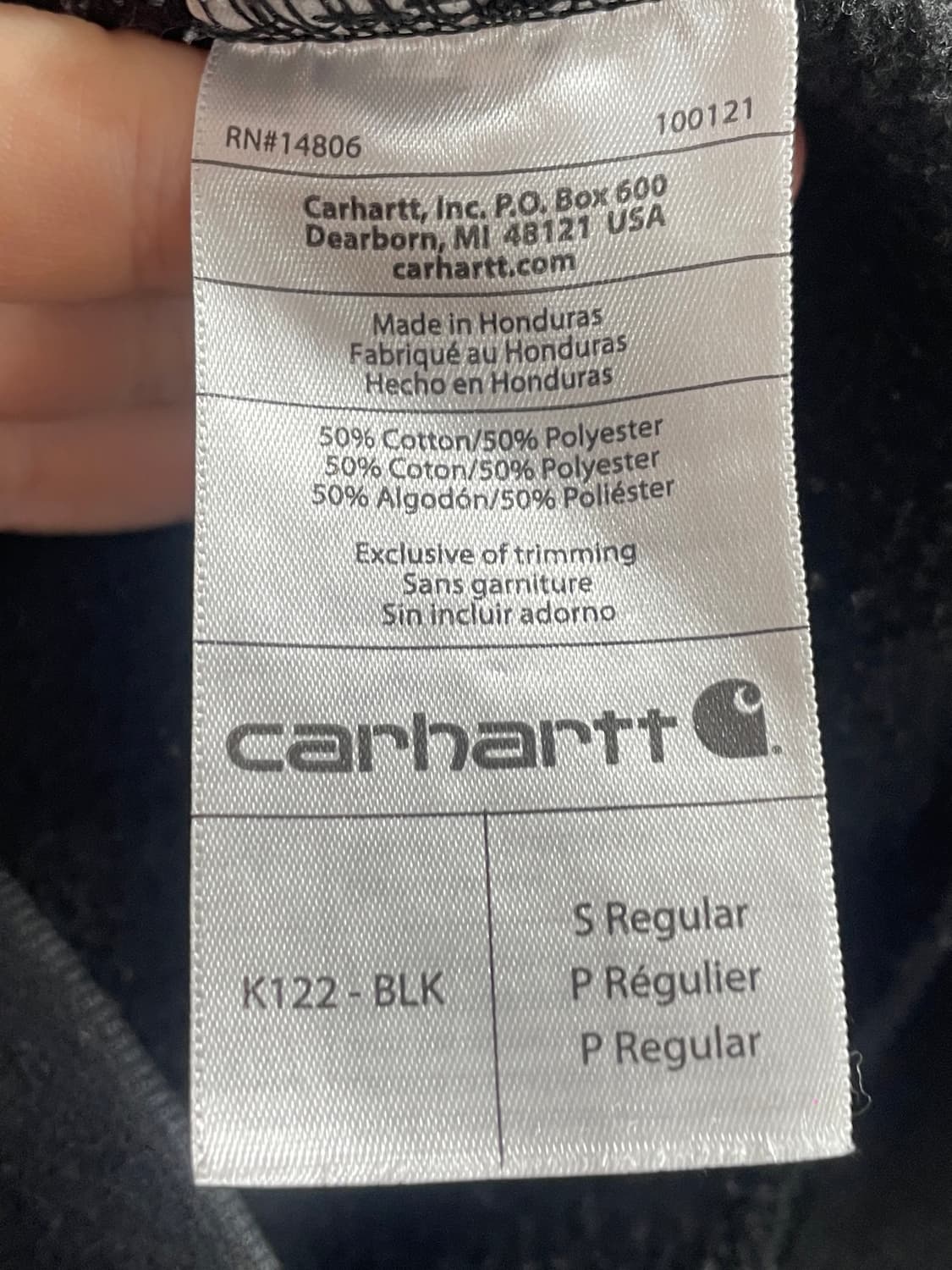 칼하트 블랙 써멀 후드집업 (on.686)   상품이미지5