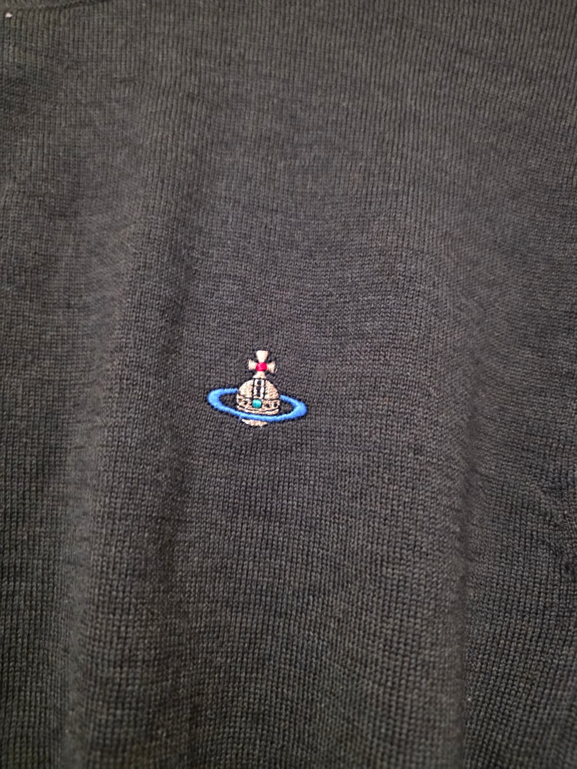 정품 비비안웨스트우드 임포트 가디건 카키 xs 상품이미지6