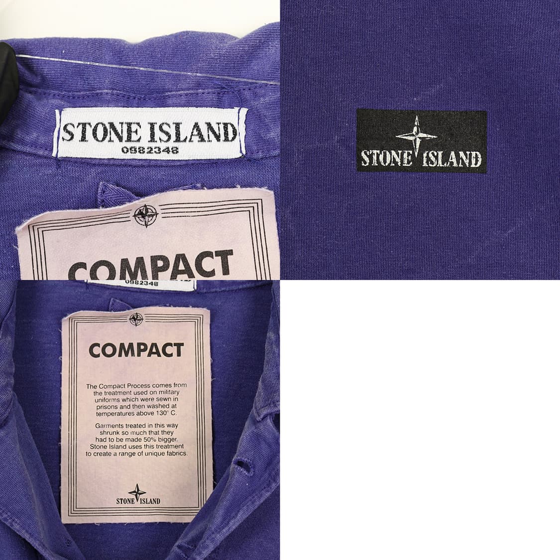 스톤아일랜드 가먼트다잉 컴팩트 PK 티셔츠 (S) 상품이미지7