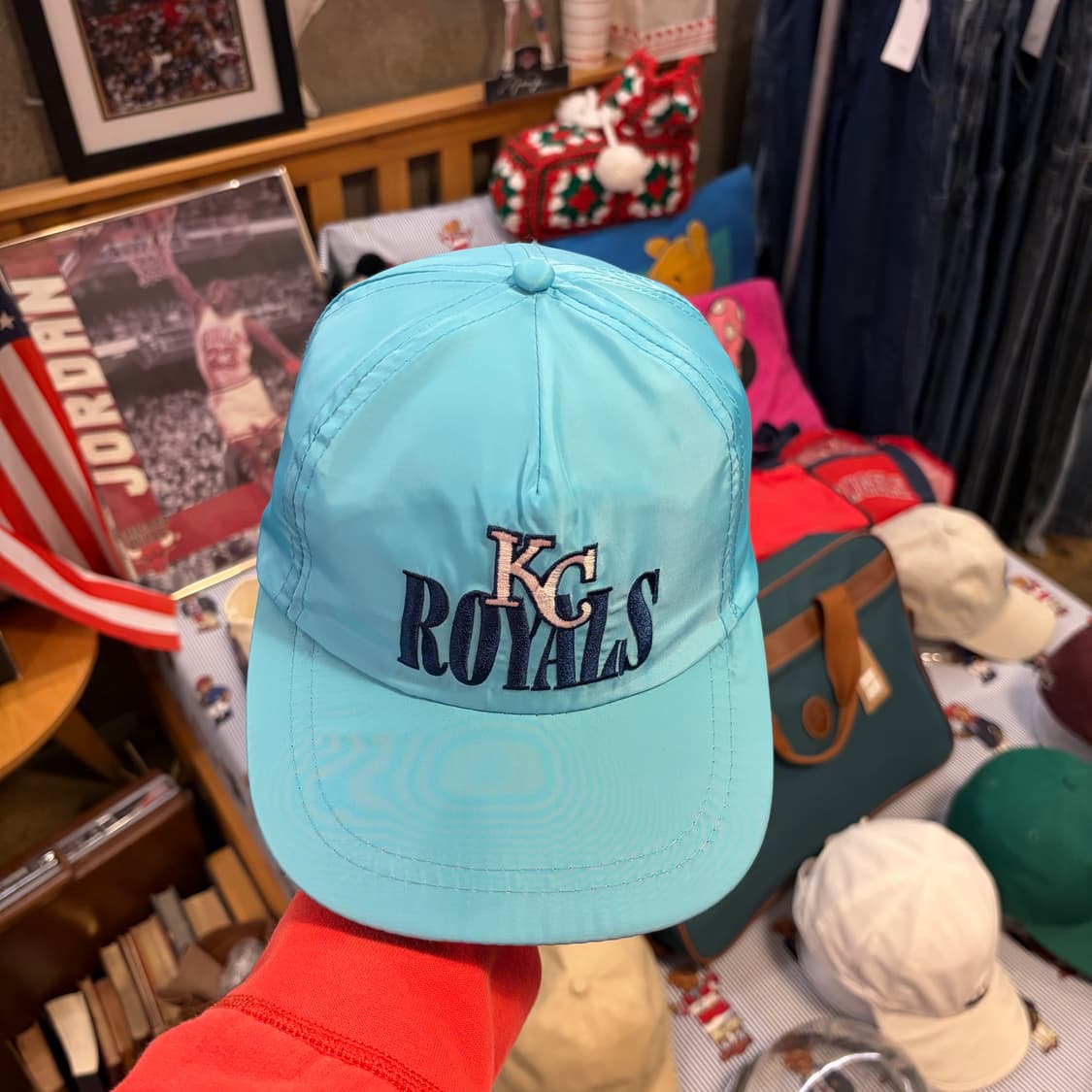 90s USA 빈티지 MLB 캔자스시티 로얄스 트러커 볼캡 모자  상품이미지1