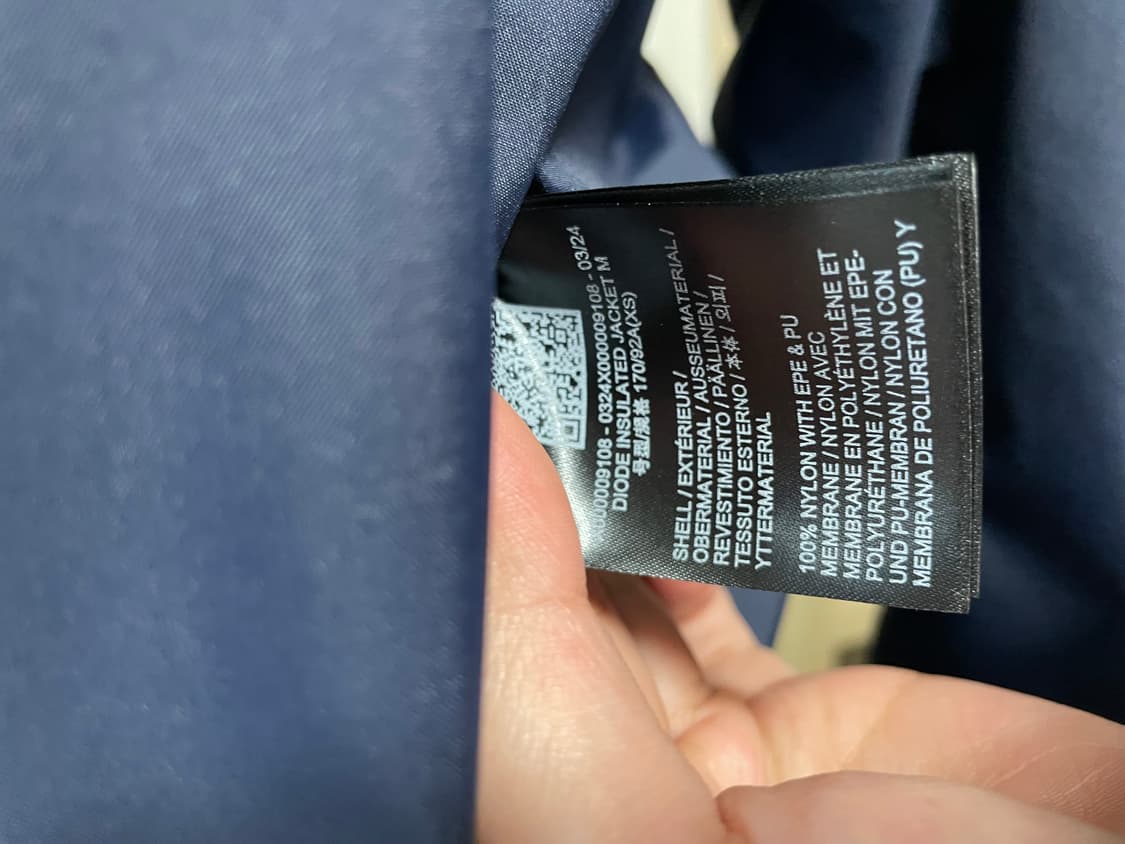 [XS]24fw베일런스 다이오드 인슐레이티드 재킷 블랙사파이어 상품이미지4