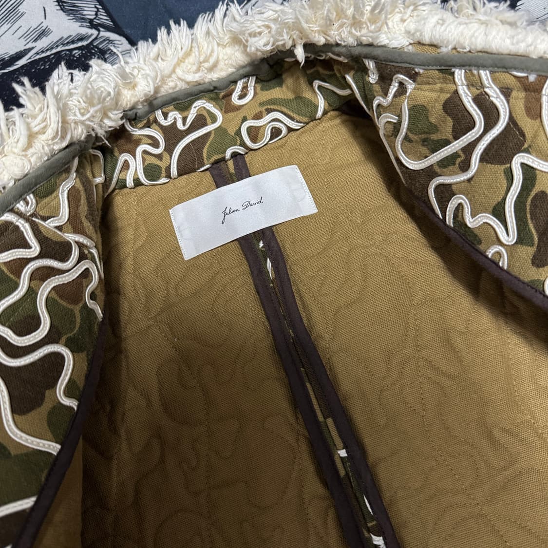 줄리앙데이비드 퍼시어링 카모자켓 여성 S사이즈 상품이미지4