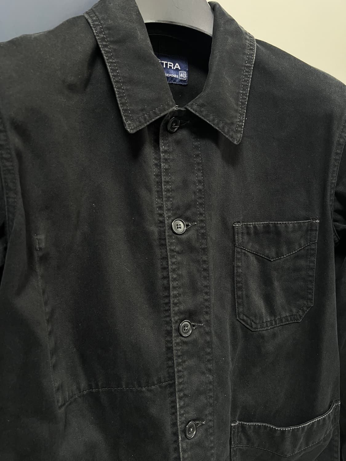 택포15) 베트라 몰스킨 프렌치 워크자켓 블랙 100 상품이미지3