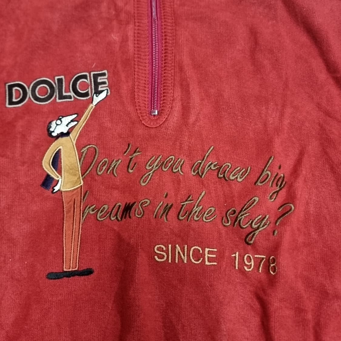 일본제 돌체 반집업 맨투맨 레드(100-105) 상품이미지2