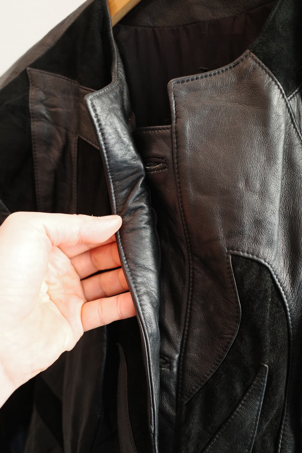 NINA RICCI 니나리치 빈티지 크롭 레더자켓 상품이미지3