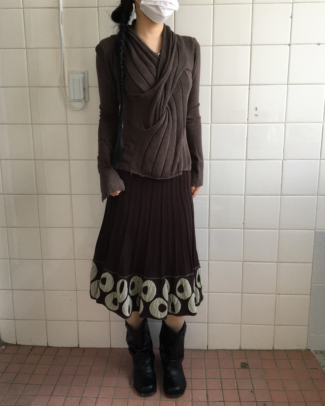 Twist point ribbed knit 상품이미지1