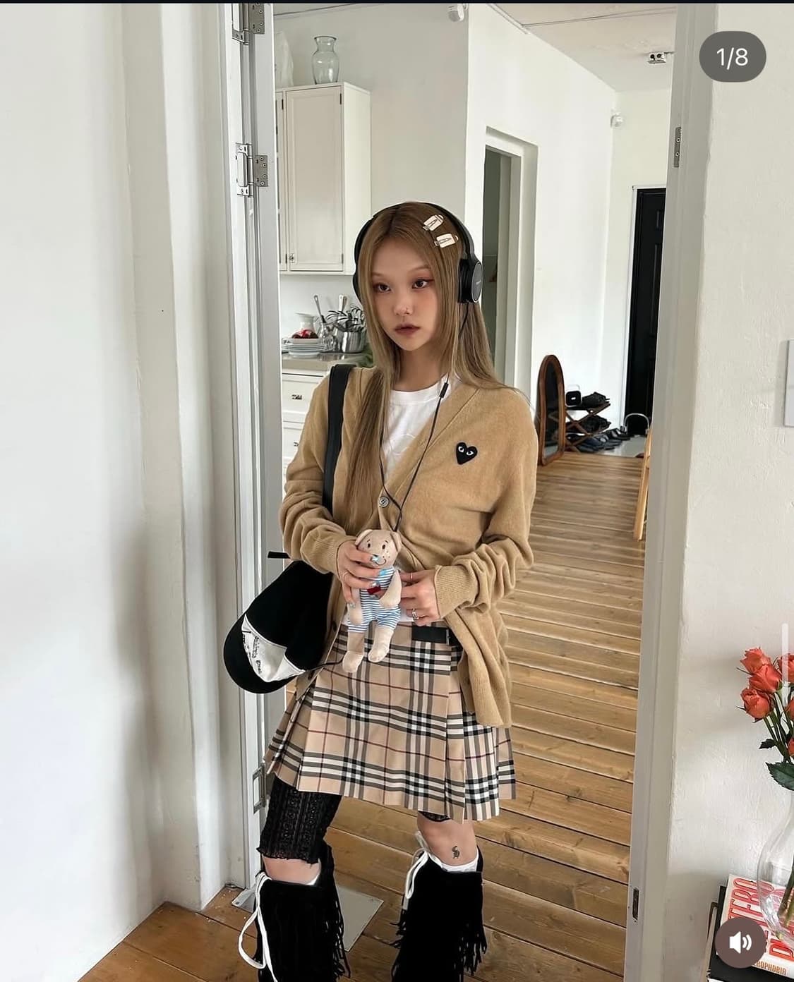 버버리 빈티지 스커트 상품이미지1