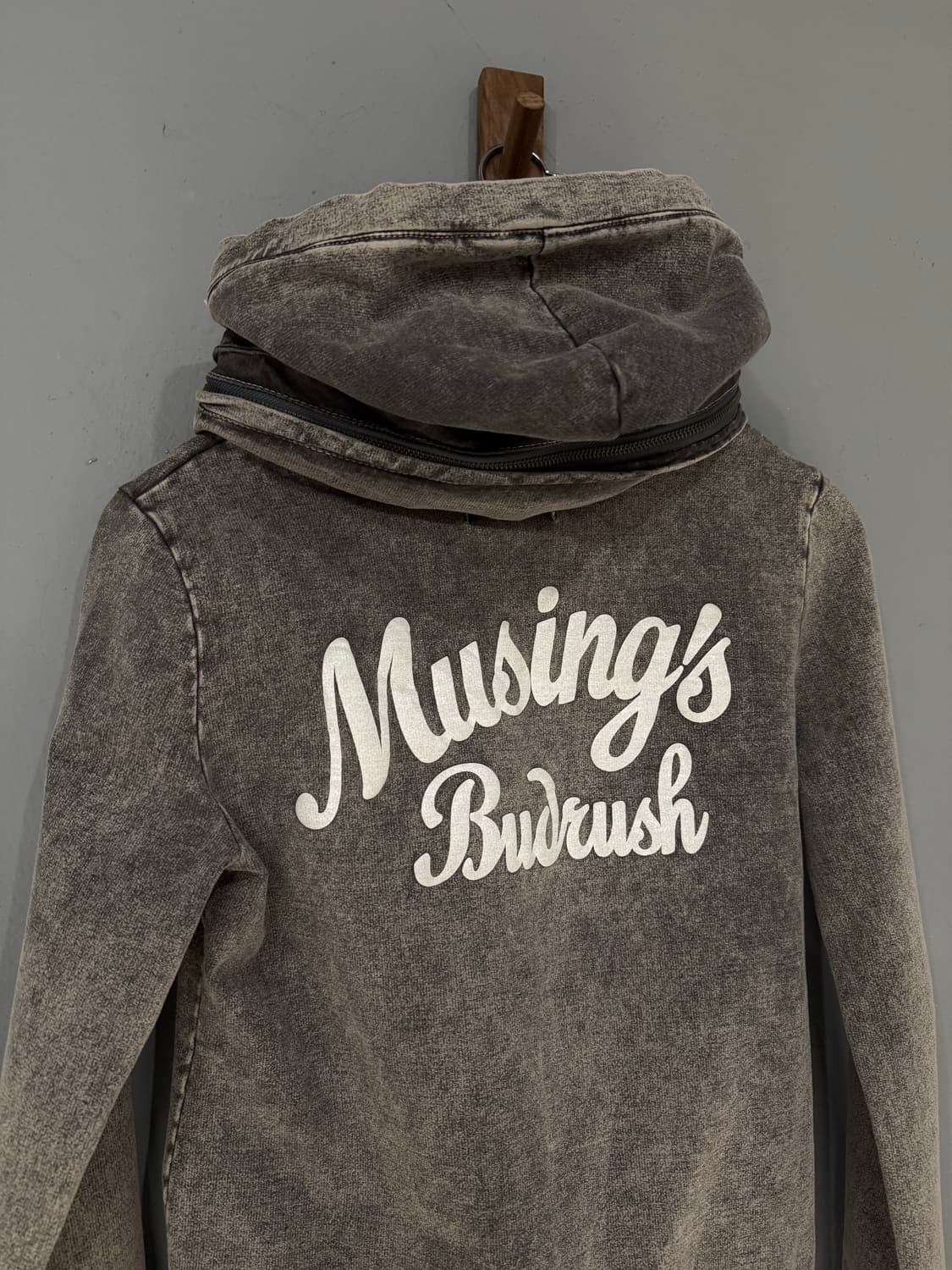 Backs washing layered hood zip-up 상품이미지10