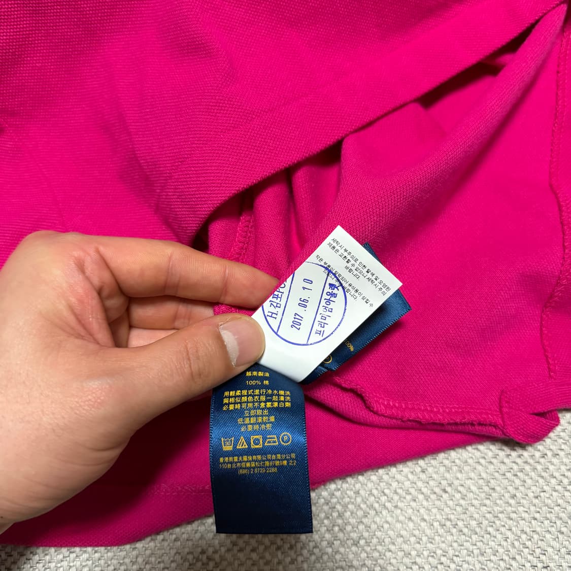 폴로 랄프로렌 스키니핏 빅포니 카라티 상품이미지5