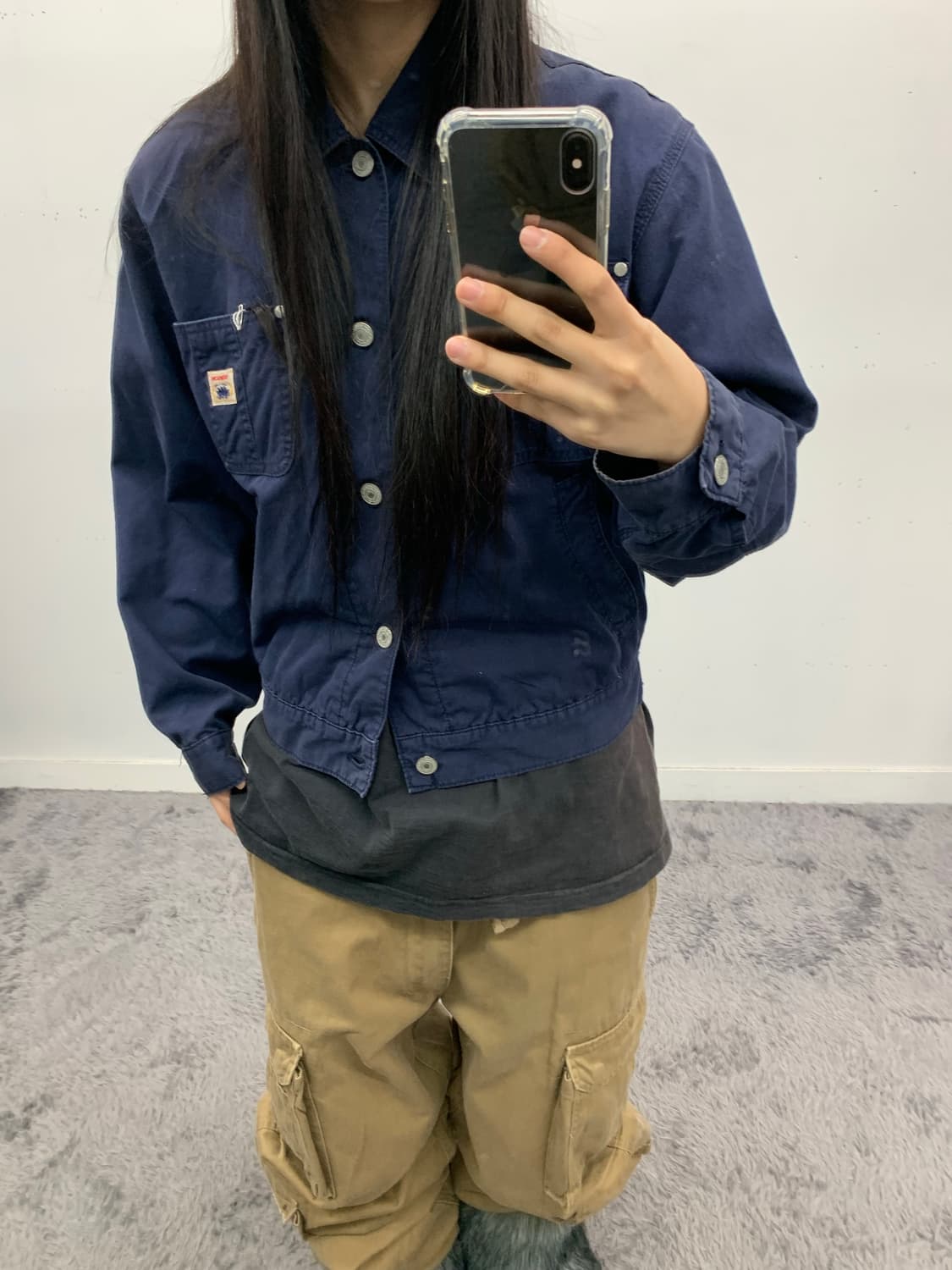 bobson wonderland 80s 워크 블루종 자켓 상품이미지1