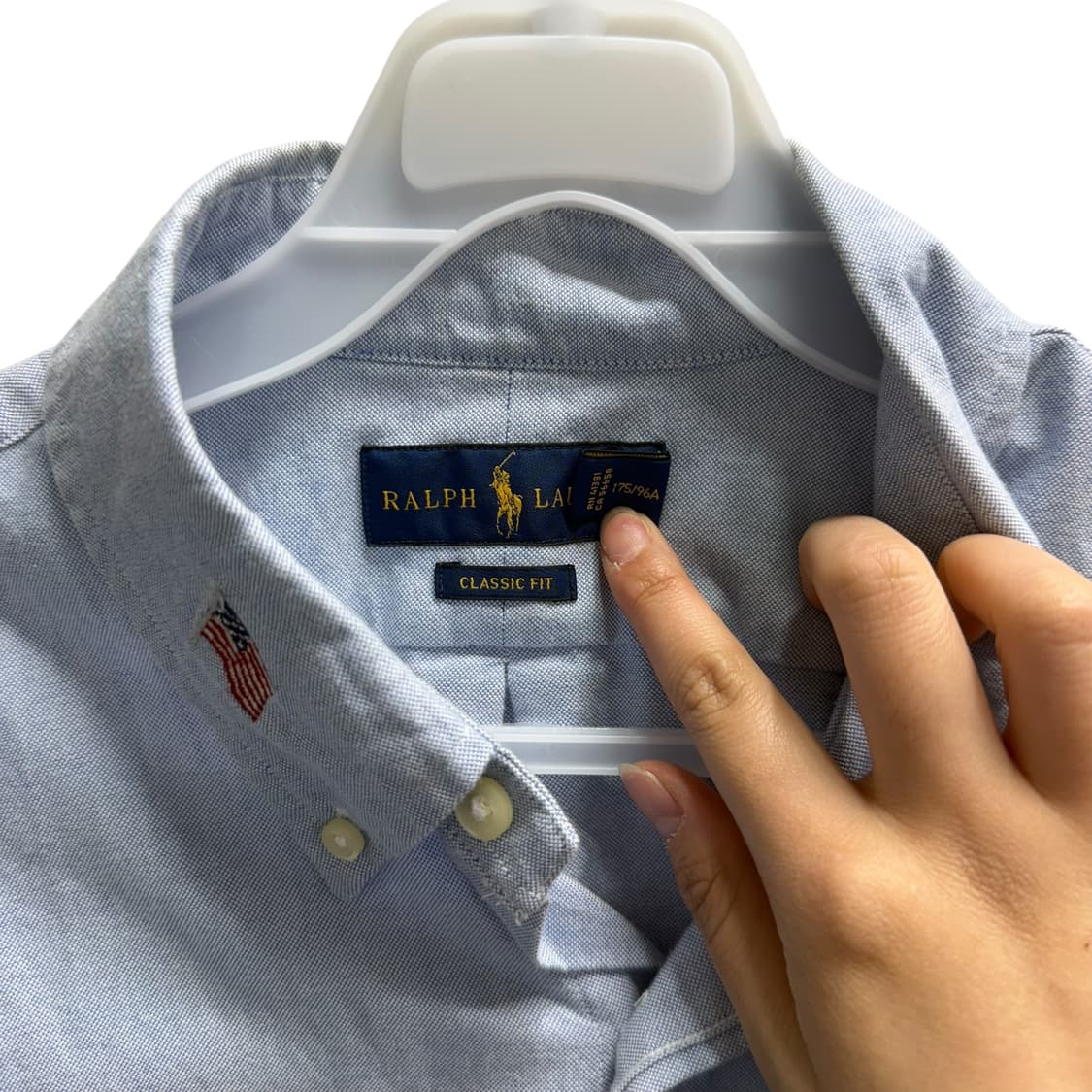 [M] 폴로 클래식핏 성조기 반팔 셔츠 상품이미지6