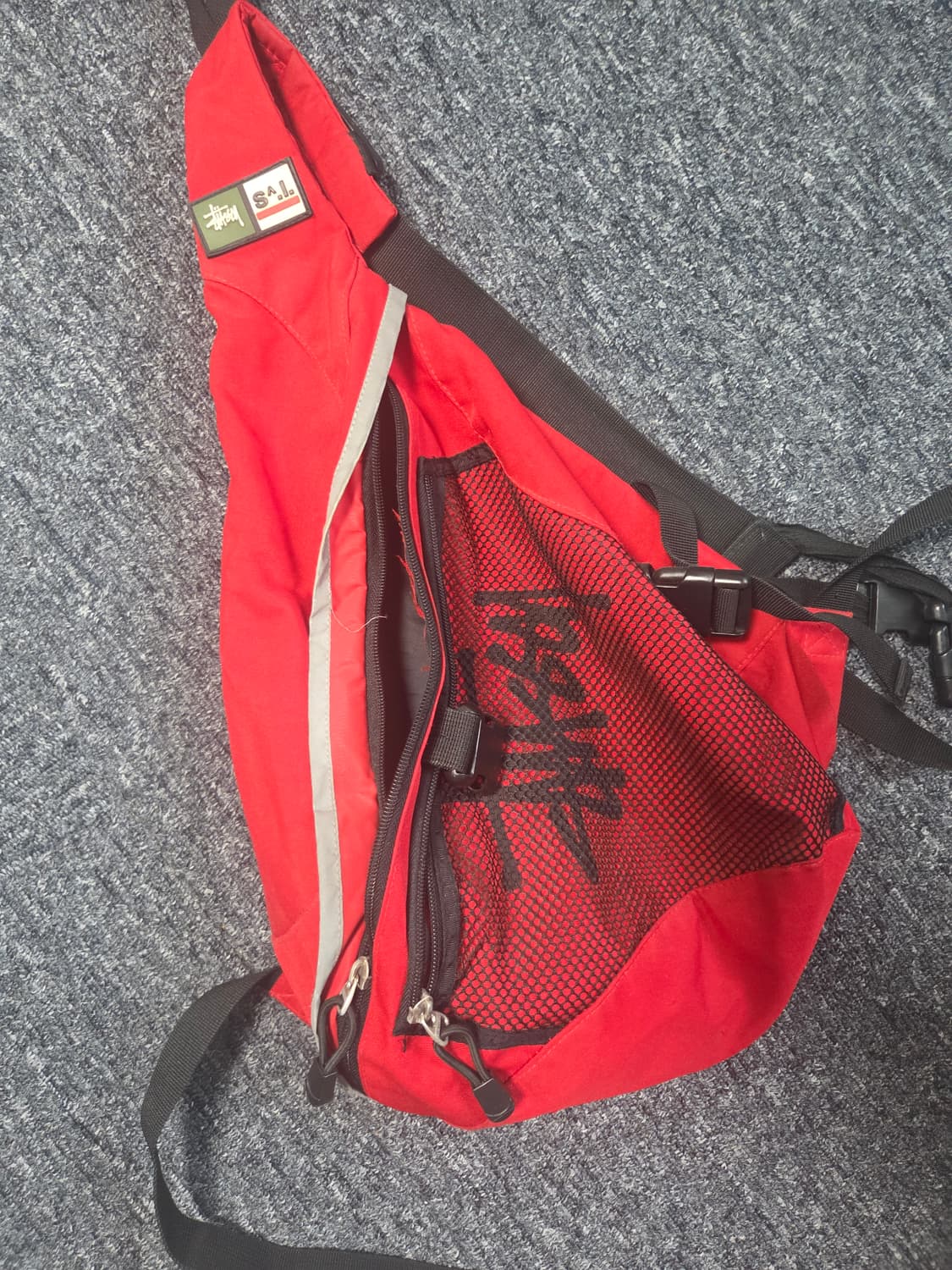 스투시 슬링백 레드 상품이미지1