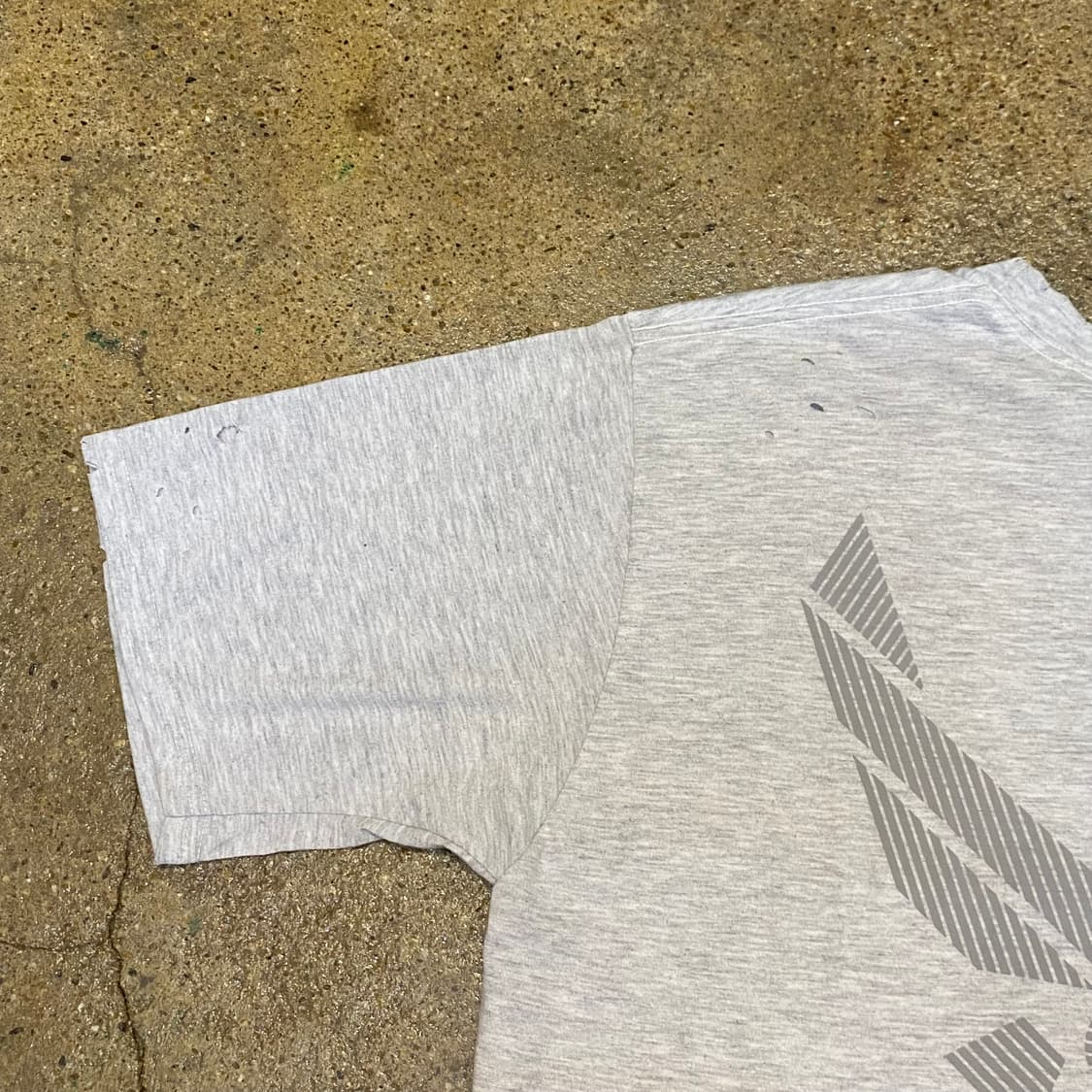 미국 빈티지 밀리터리 아미 공군 에어포스 반팔티 티셔츠 L 데미지 상품이미지9