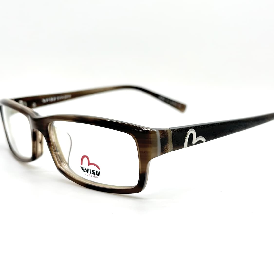 EVISU 에비수 라이트 브라운 스퀘어 뿔테 상품이미지3