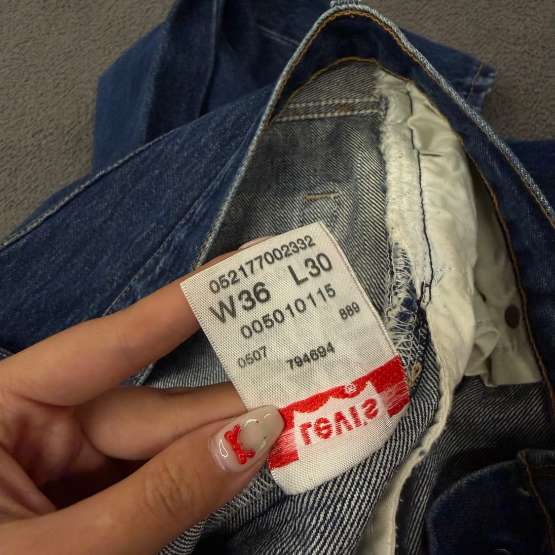 [ 정품/36X30 ] 리바이스 501 데님 청바지 상품이미지7