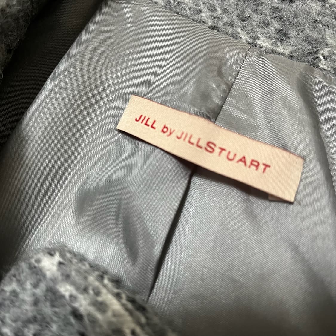 질바이 질스튜어트 여성 배색 모직 집업 헤링본 코트 85-91-160 상품이미지5