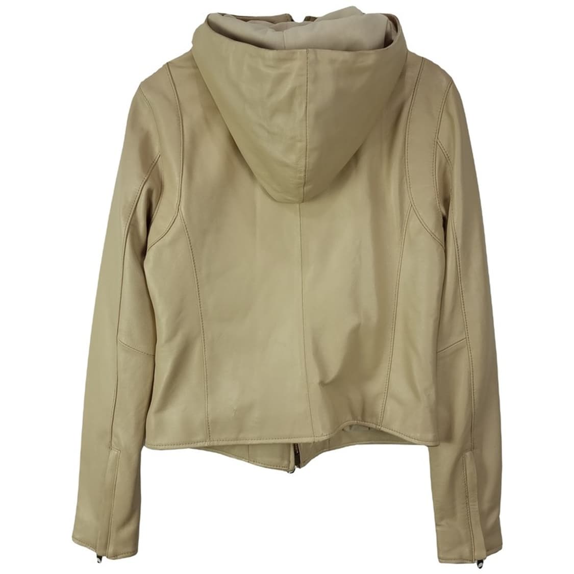 [빈티지] 리얼 레더 슬림핏 후드 가죽 자켓 M17769 상품이미지3