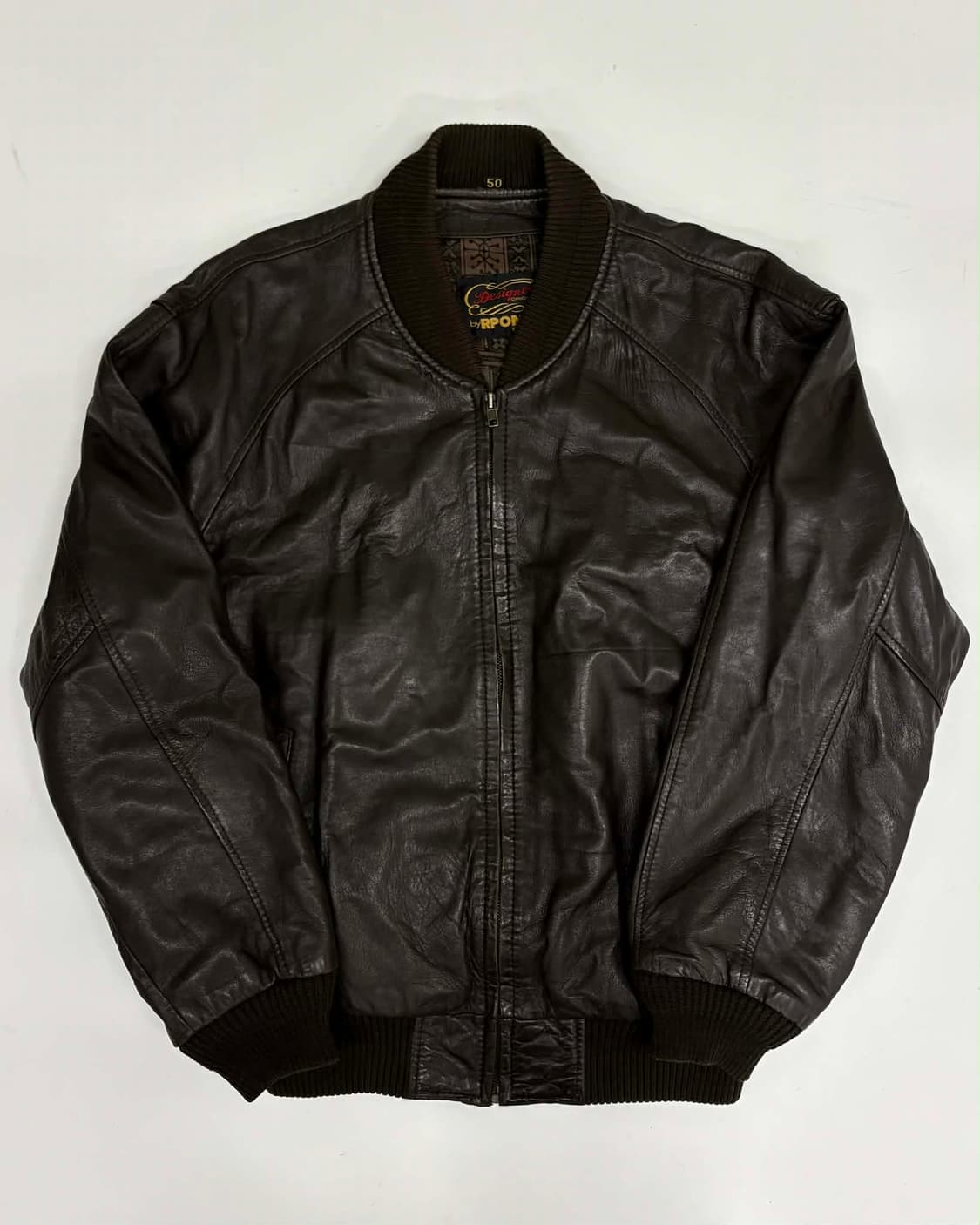 [50] Rponty 빈티지 양가죽 봄버 자켓 상품이미지1