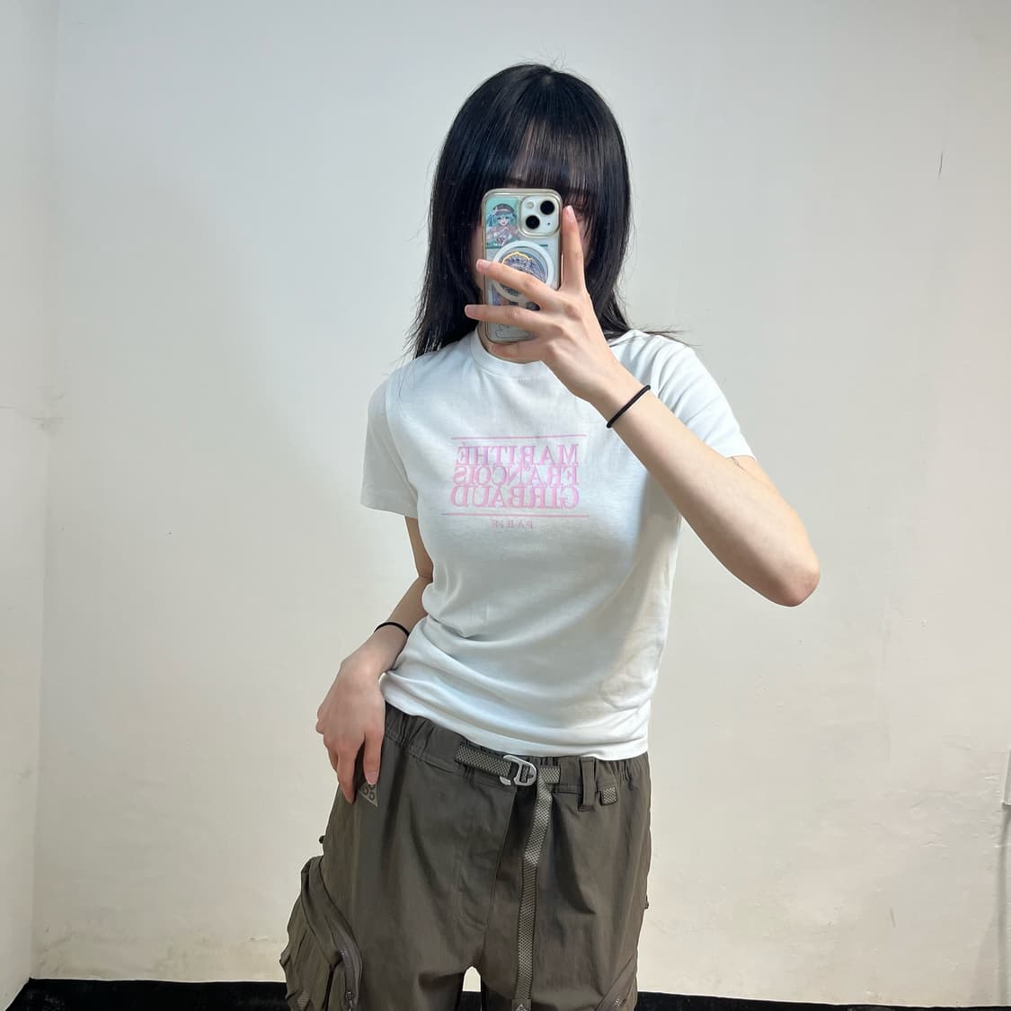 Marithé François Girbaud white t-shirt 상품이미지3
