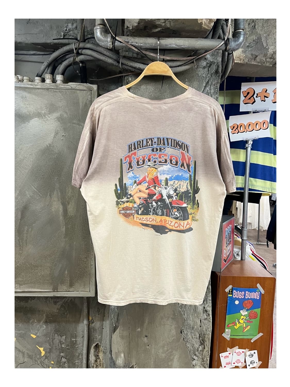 할리 데이비슨 투손 반팔티 베이지 XL #csz3811 상품이미지1