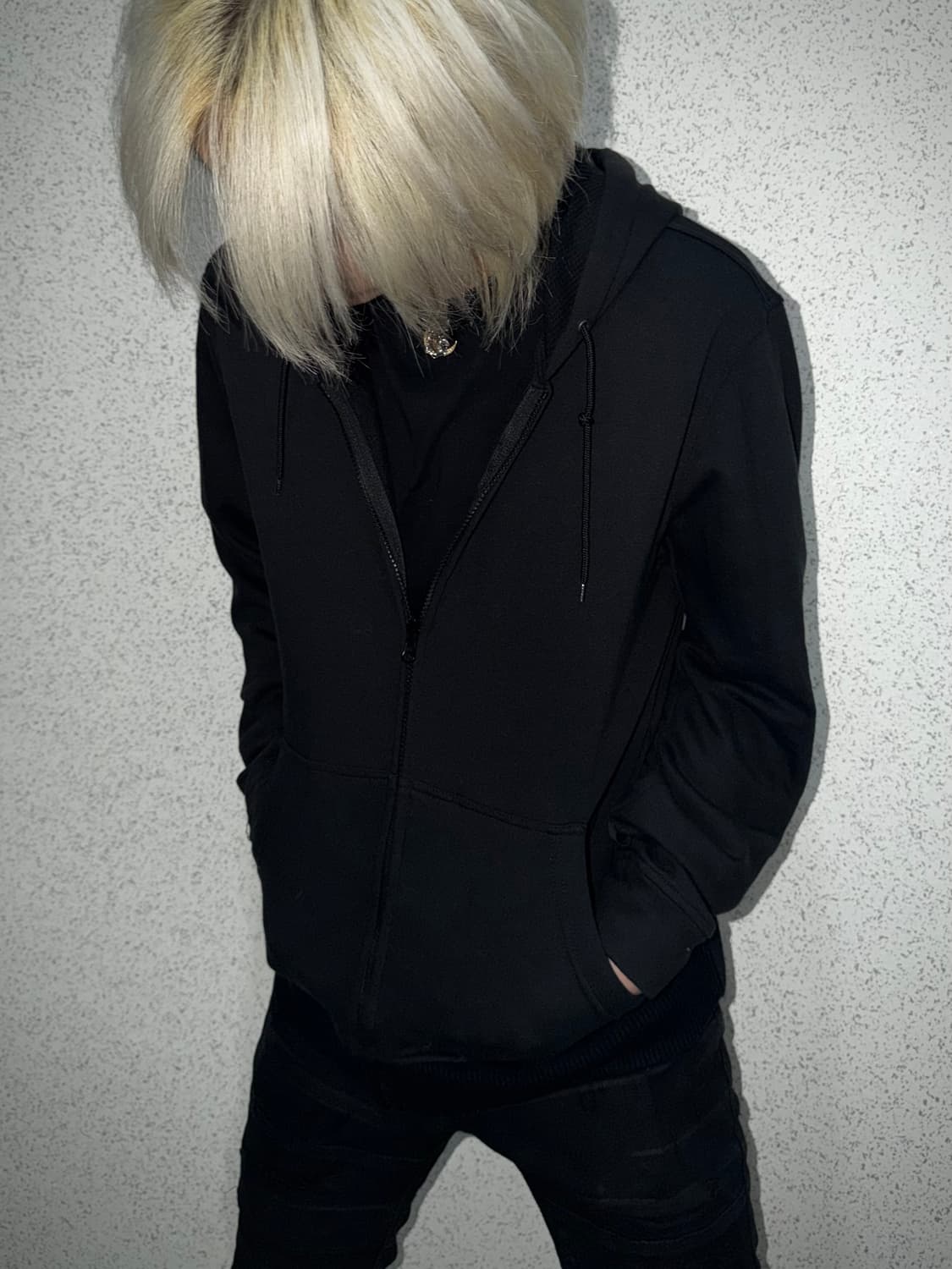 Harley davidson 무지 후드집업 L 상품이미지2