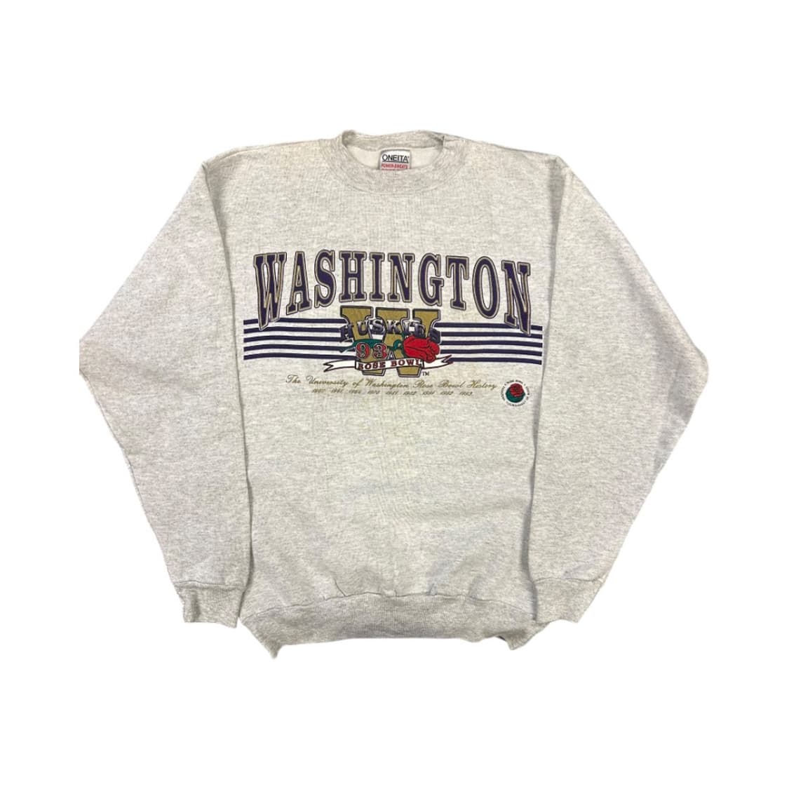 L) 빈티지 USA 90s 워싱턴 오트밀 그래픽 스웻셔츠 TM-033 상품이미지1