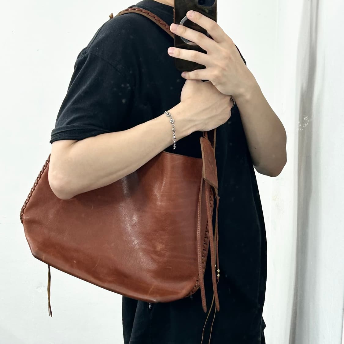 폴로 랄프로렌 웨스턴 프린지 레더 숄더백 상품이미지2