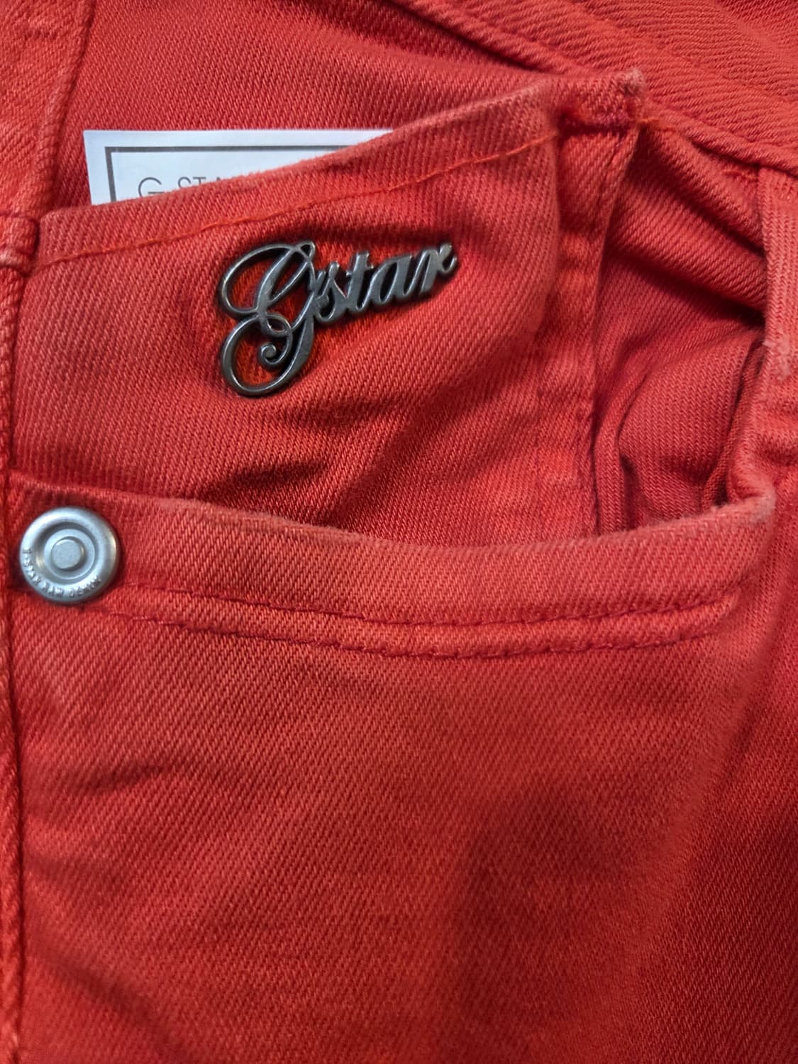 G스타 Raw 레드 스키니진(W25/L65cm)스판 상품이미지4