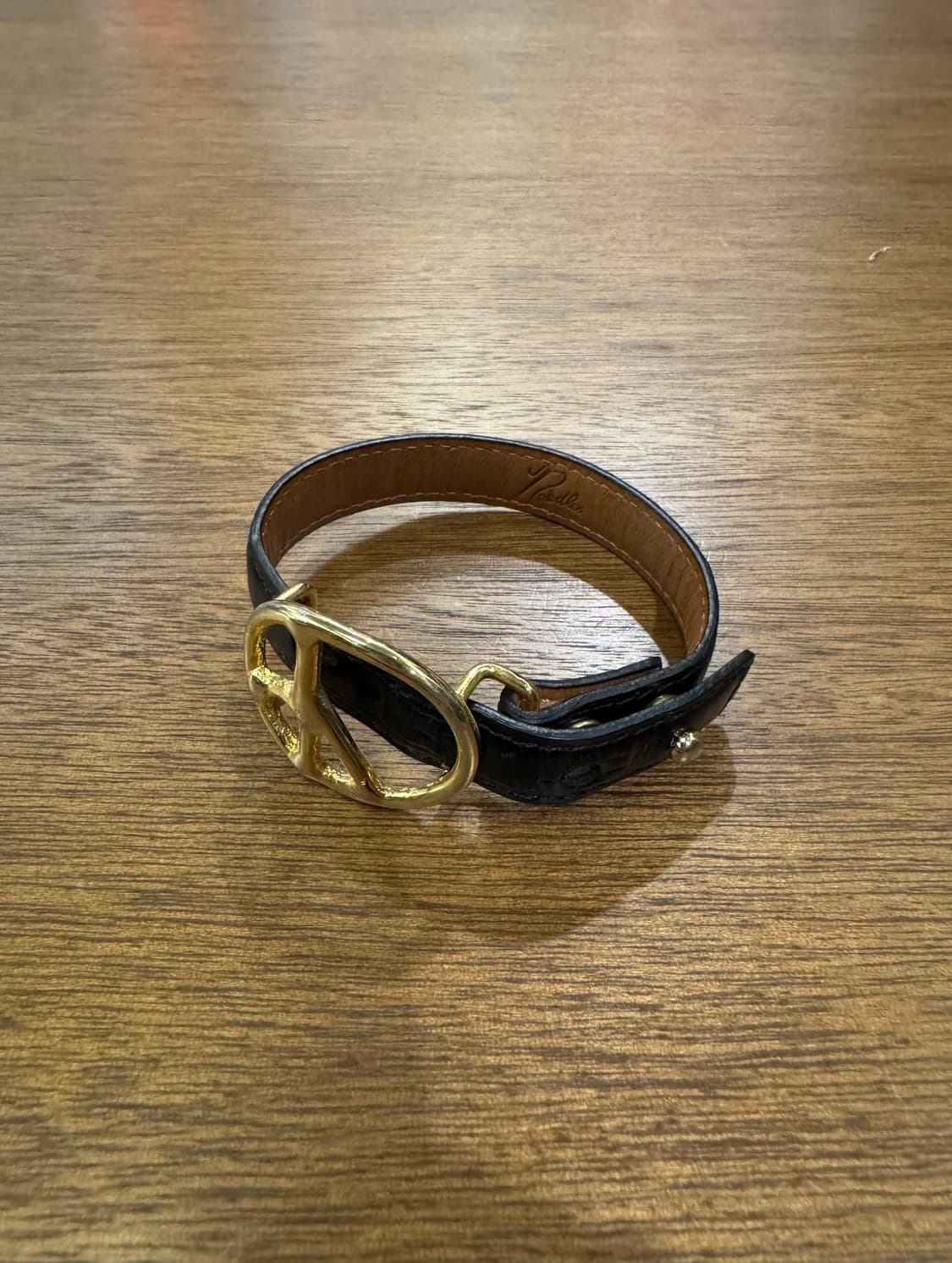 [OS] 니들스 피스 버클 크로커다일 레더 팔찌 상품이미지1