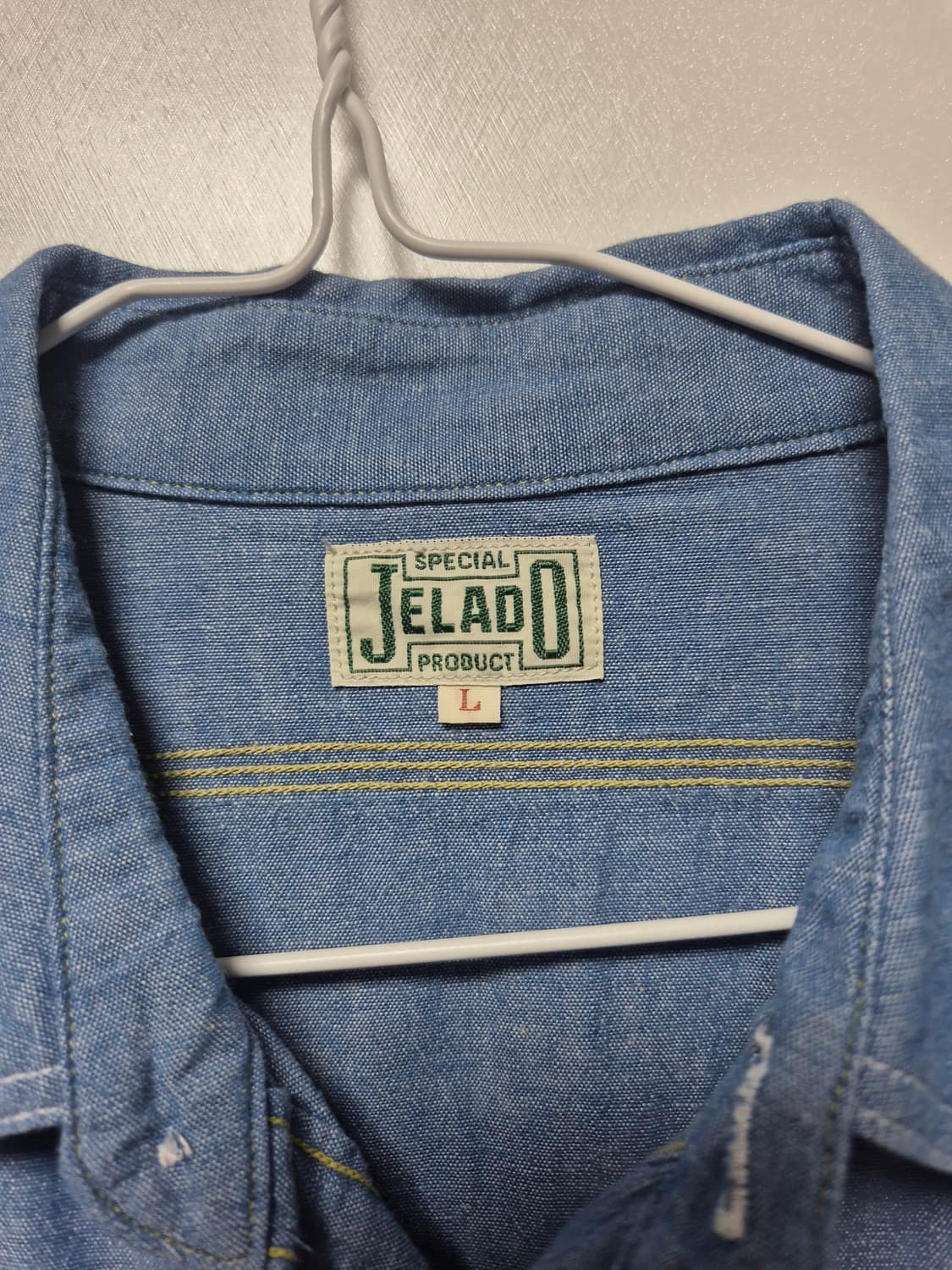 제라도 스모커 샴브레이 셔츠 L사이즈 상품이미지2