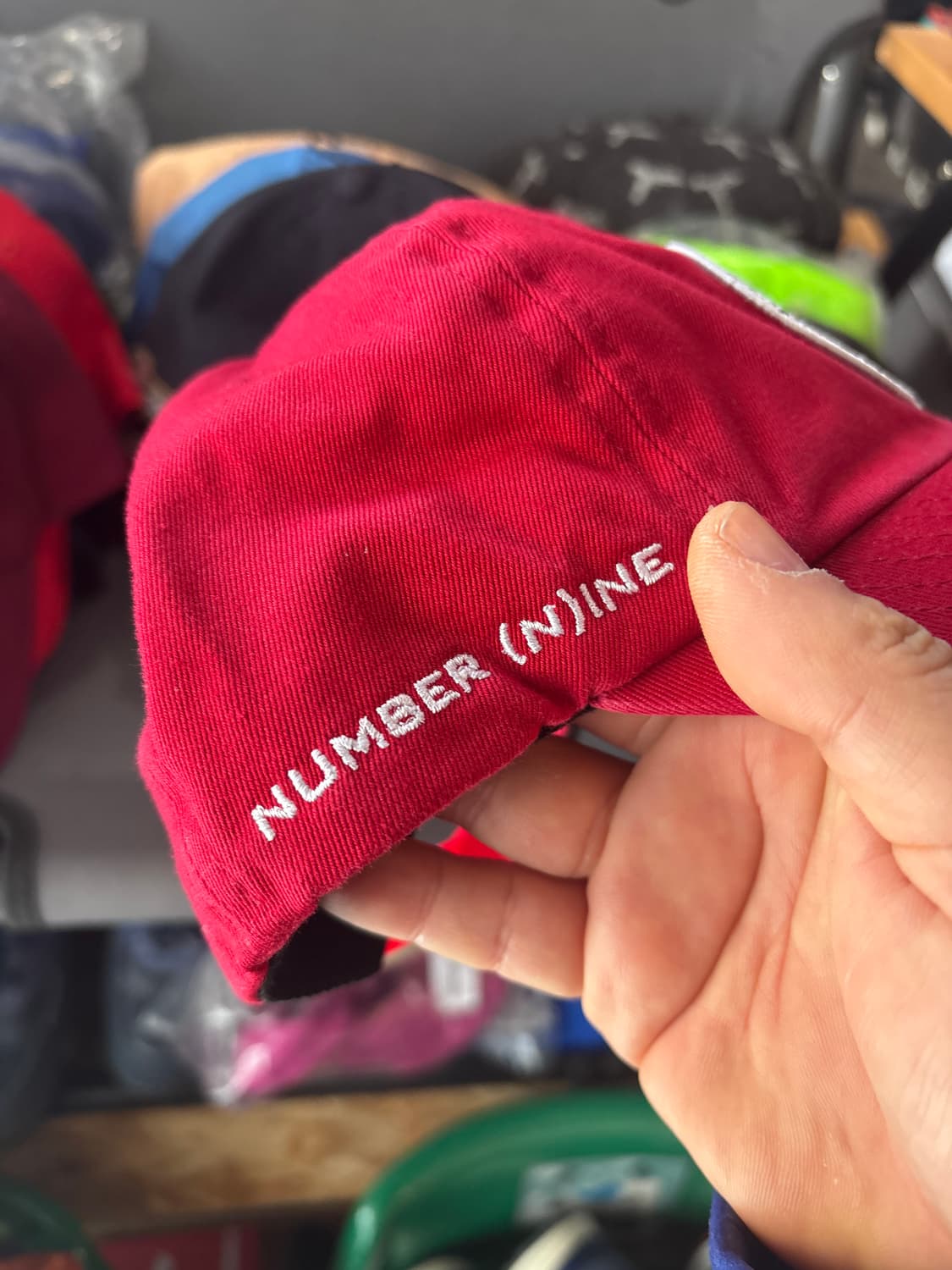 슈프림 넘버나인 6패널 레드 25fw 상품이미지3