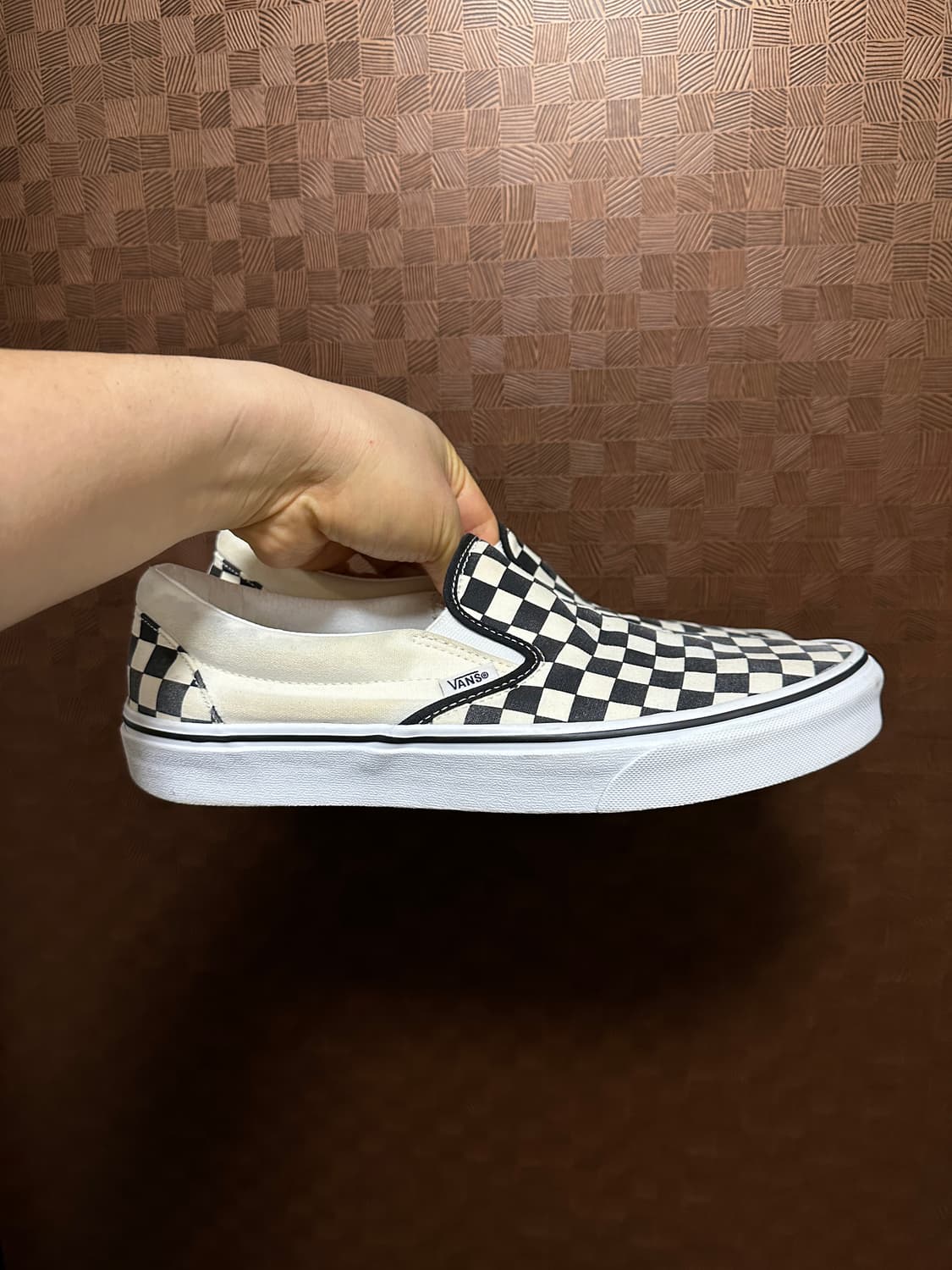 (285) Vans 반스 슬립온 체커보드 블랙/화이트 상품이미지4