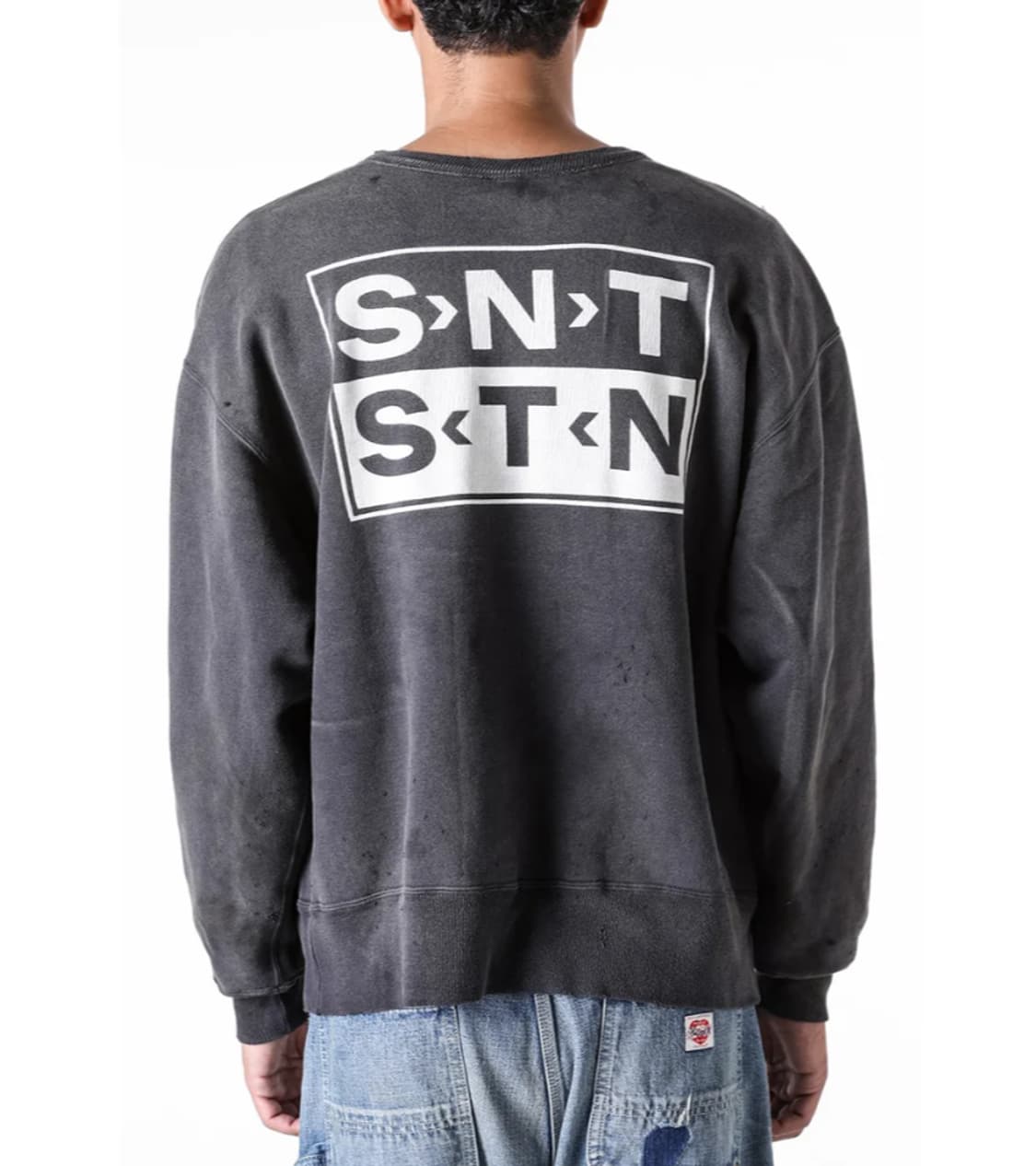 [새상품/XL] 세인트미카엘 SAINT 크루 로고 스웻셔츠 맨투맨 상품이미지5