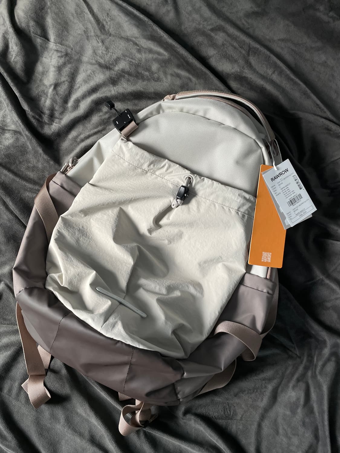 로우로우 RAWROW 헤비듀티 백팩 베이지 택포함 새상품 상품이미지4