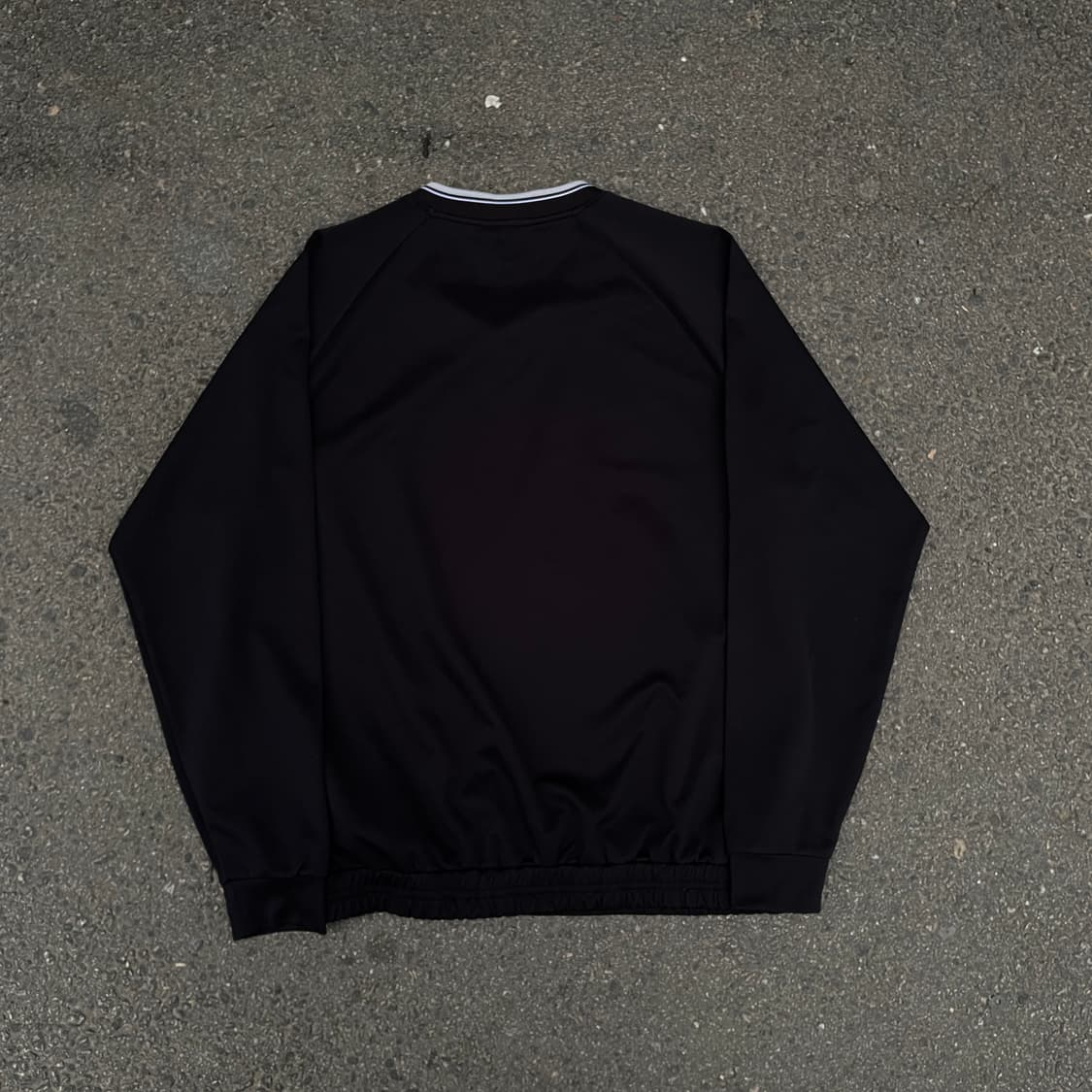 00s 아디다스 블랙 웜업 v넥 바람막이 올드스쿨 트랙자켓 XL 상품이미지8