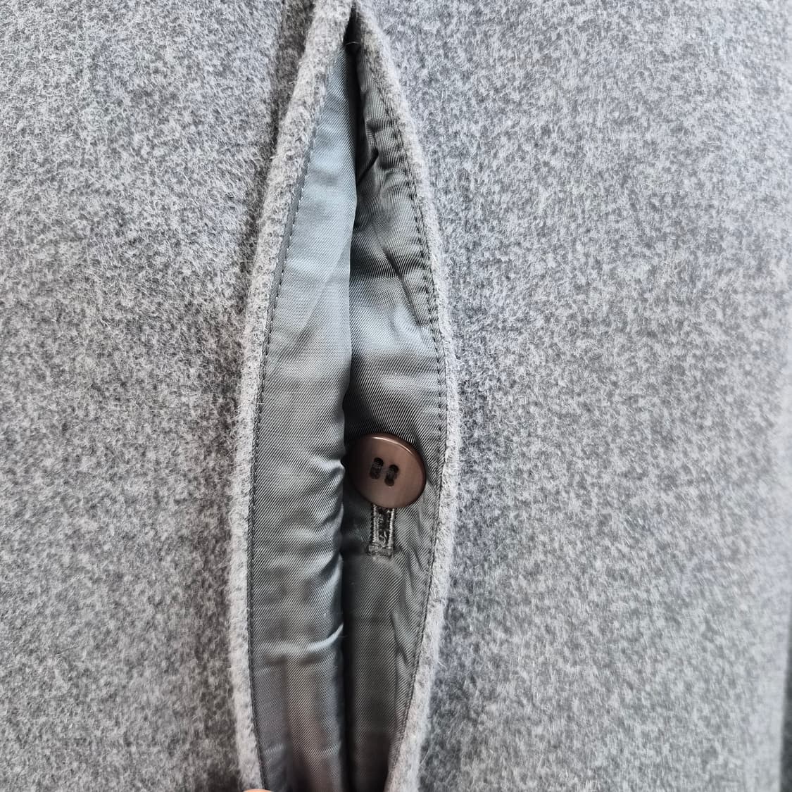 울100 클래식 그레이 롱코트 상품이미지7