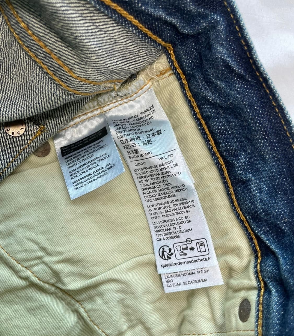 리바이스 LVC 47501 미디엄 워싱 셀비지 데님진 (levis vin 상품이미지5